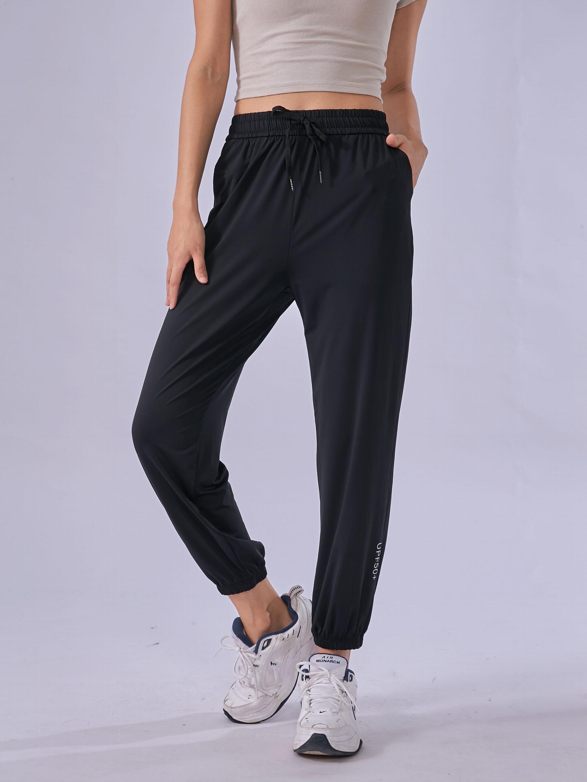 Women's UPF50 Drawstring Sports Pants Moisture Wicking Activewear