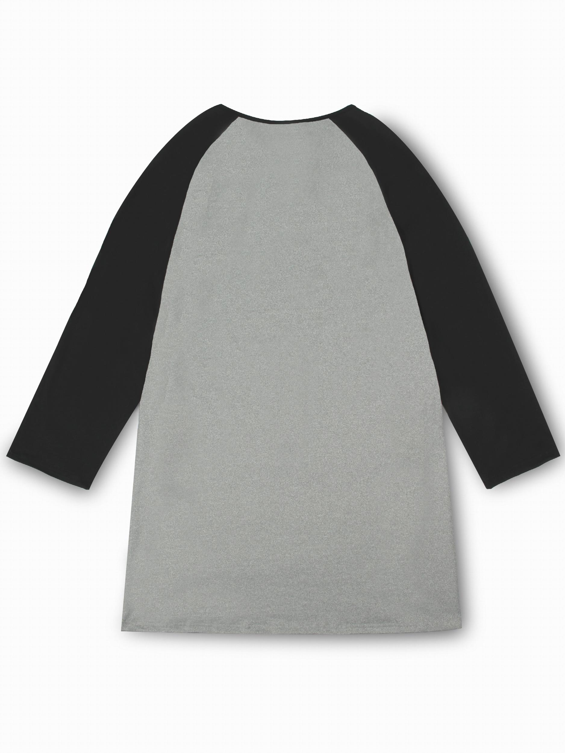 Letter Print Raglan-Sleeve Nightdress