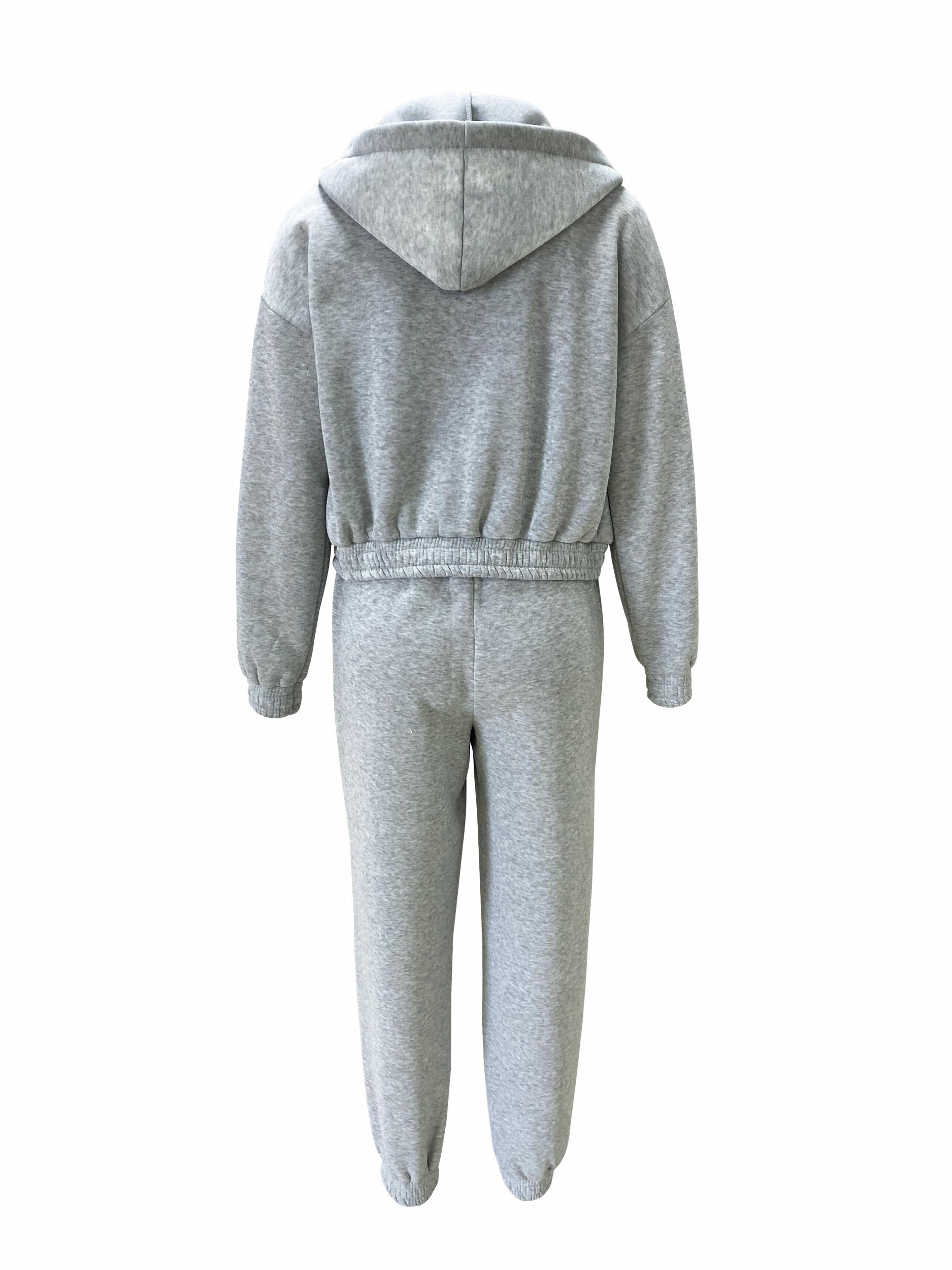 Casual 3pc Set Hooded Jacket, Tank Top, Jogger Pants