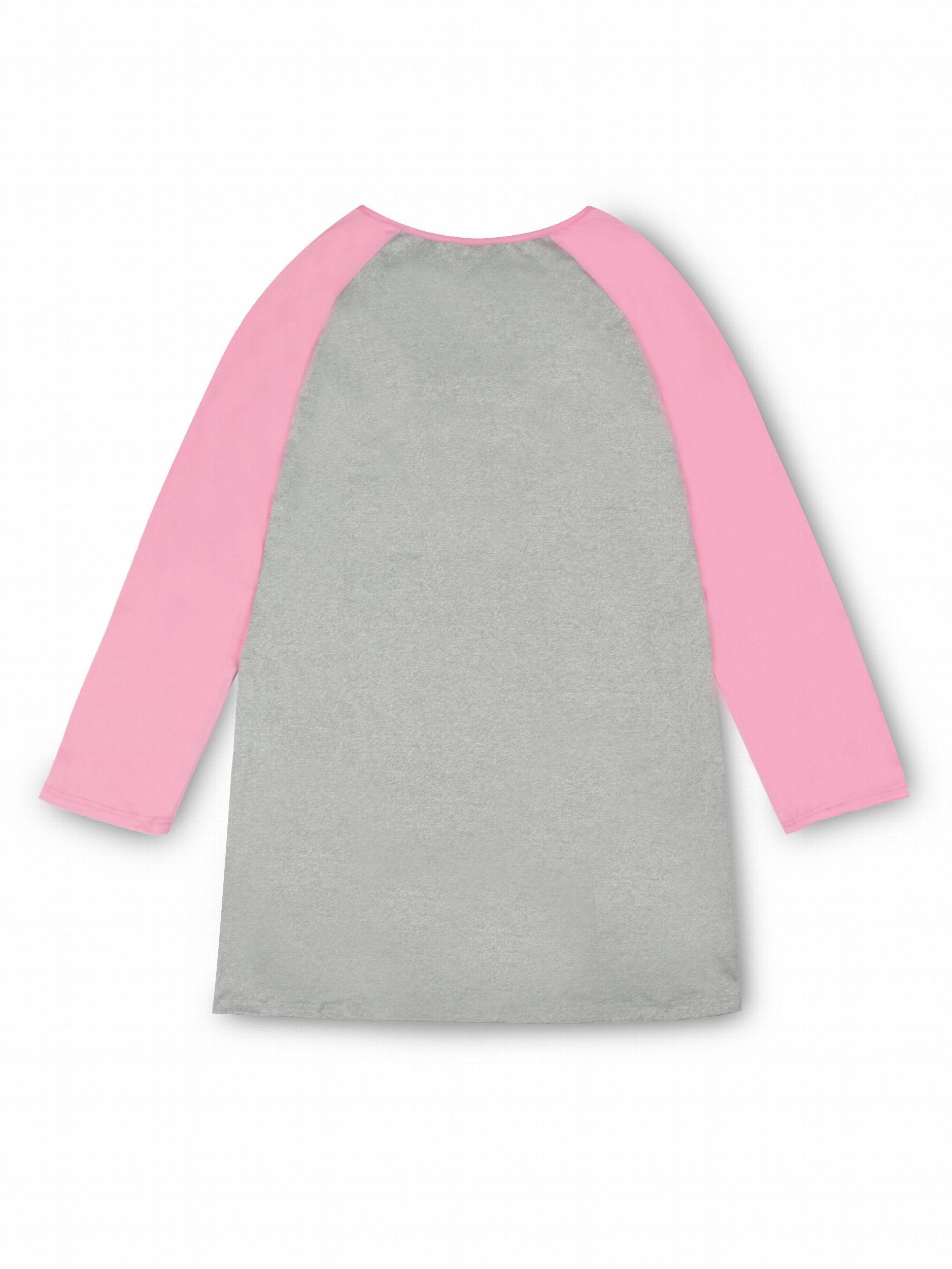 Letter Print Raglan-Sleeve Nightdress