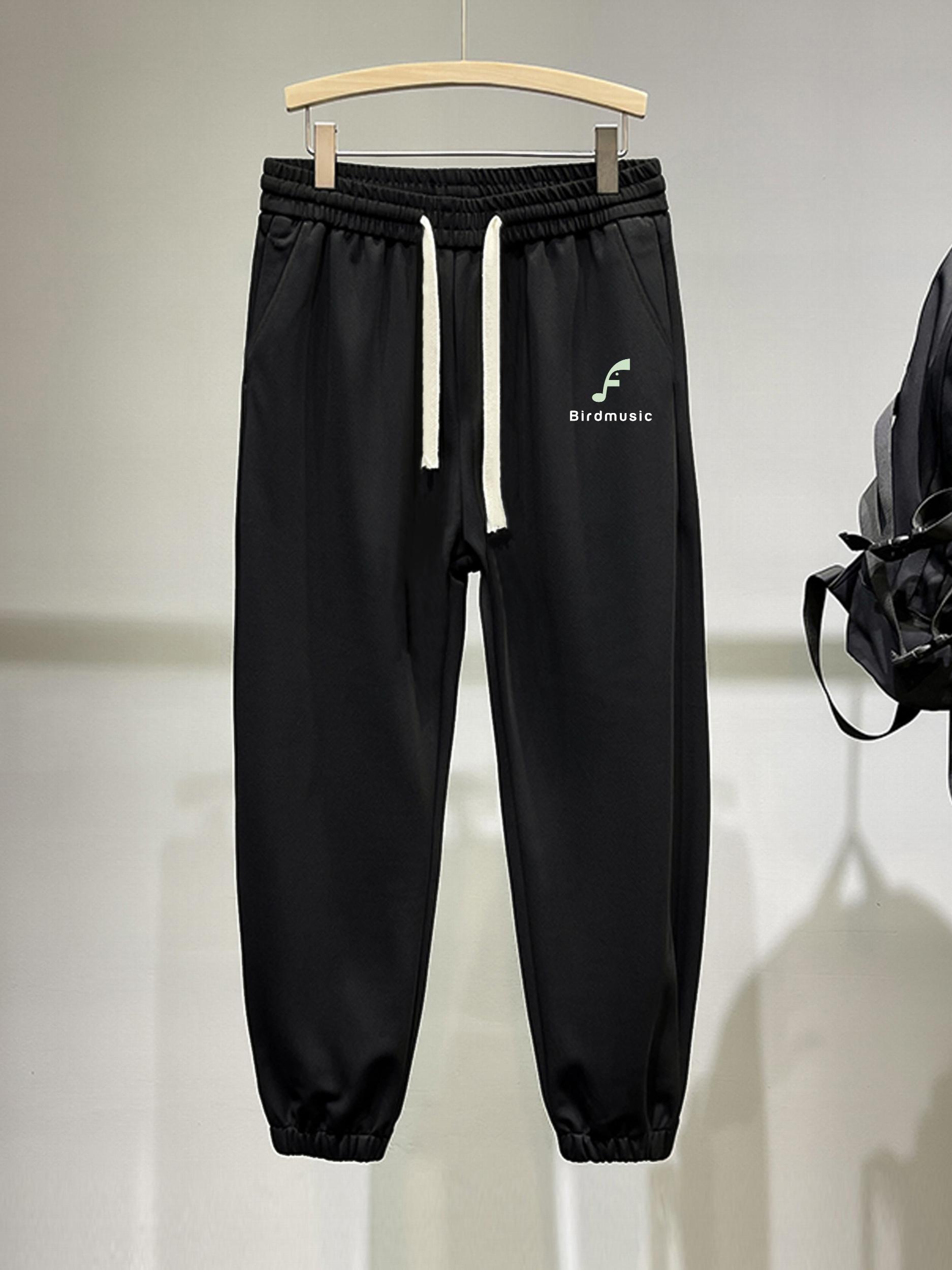 Men's Birdmusic Graphic Pants With Drawstring