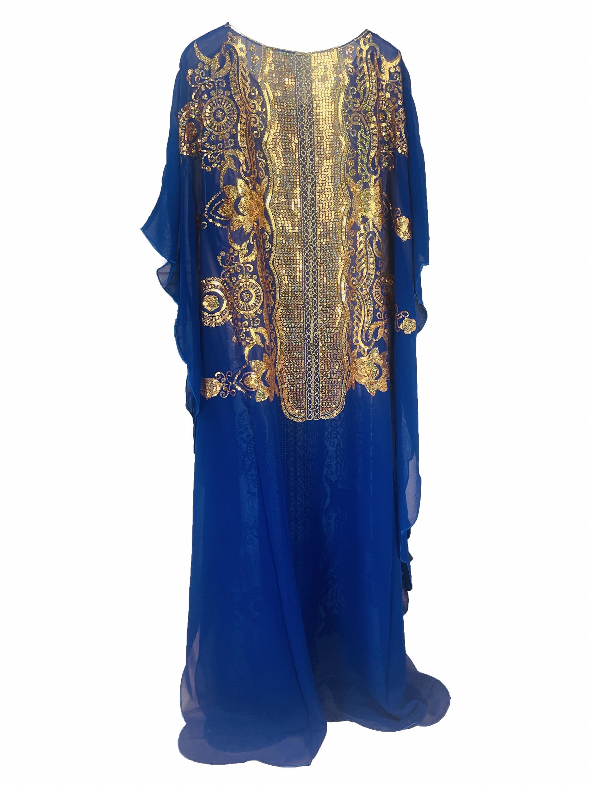 Women's African Sequin Embroidered Dashiki Dress