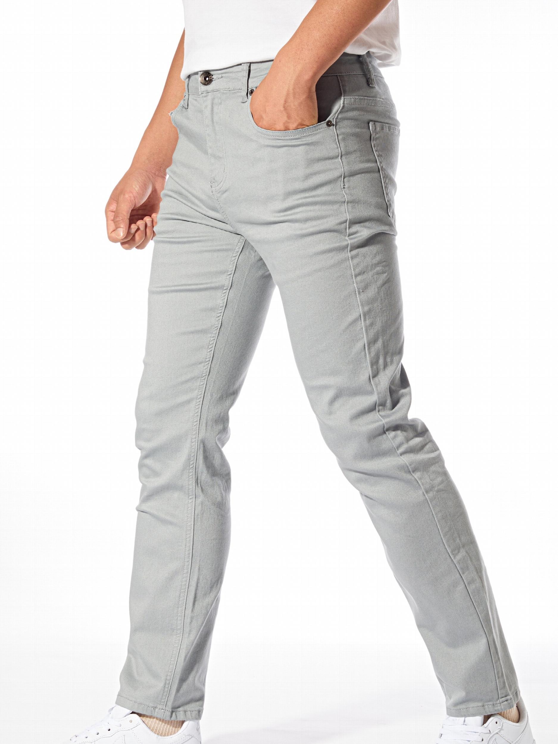 Slim Fit Casual Pants Men's Stretch Mid Pants Fall Winter