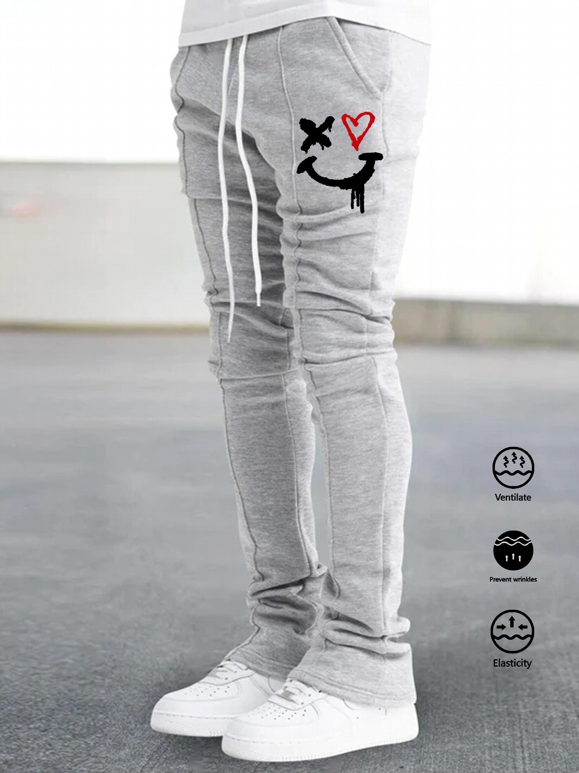 Men's Comfy Breathable Pants Drawstring Hip Hop Clothing