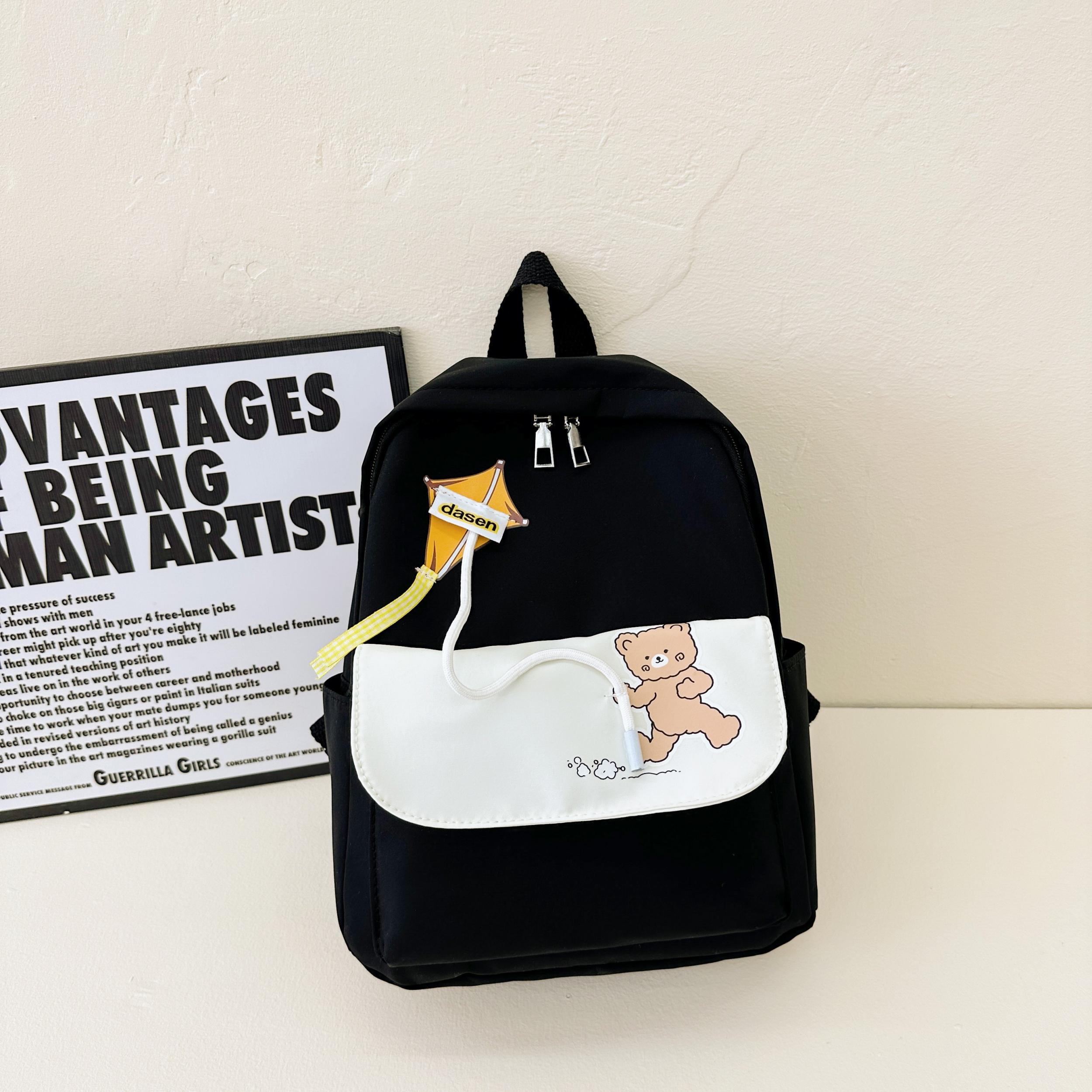 Kids' Cartoon Bear Backpack Nylon Bag