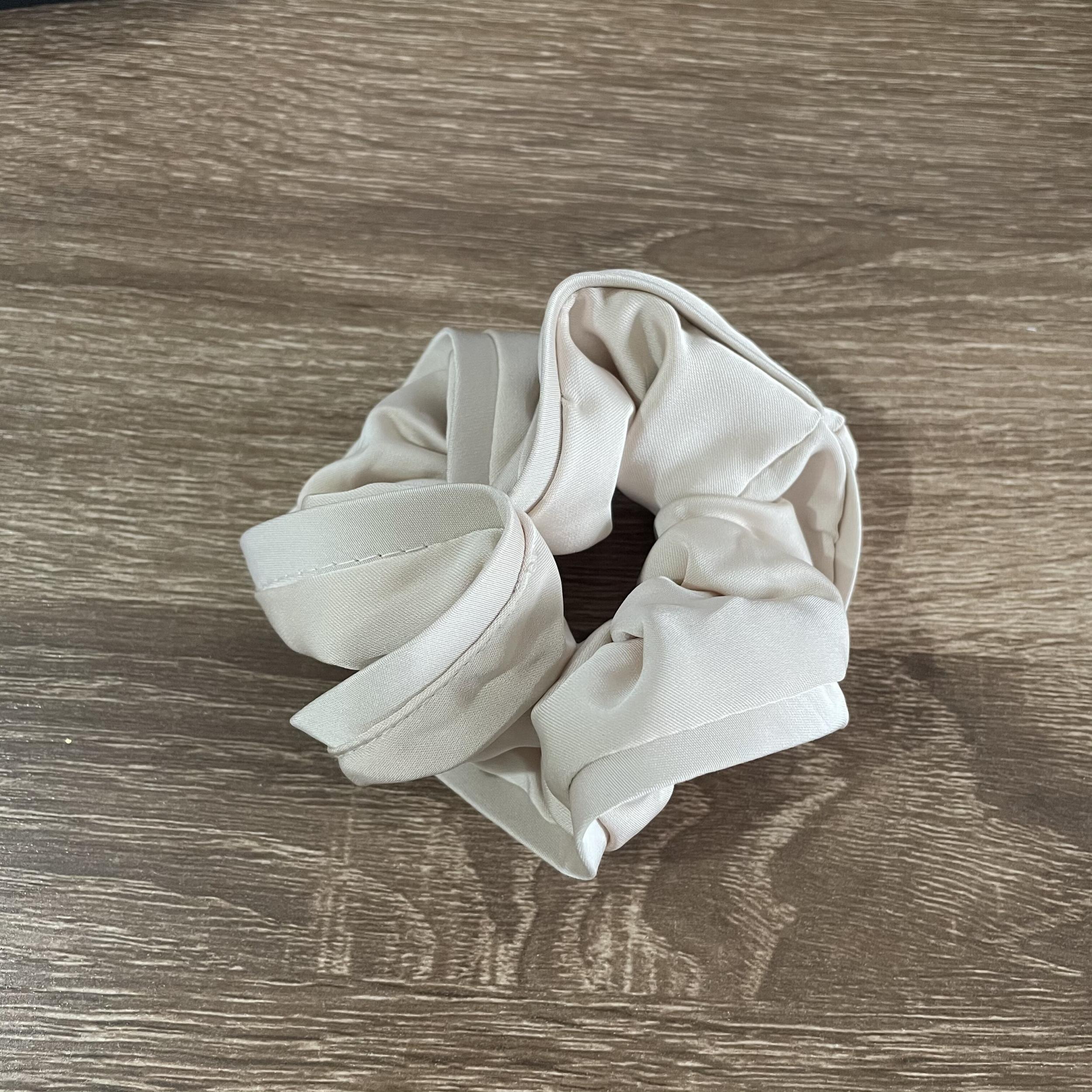 Vintage French Satin Scrunchies Silk Hair Ring