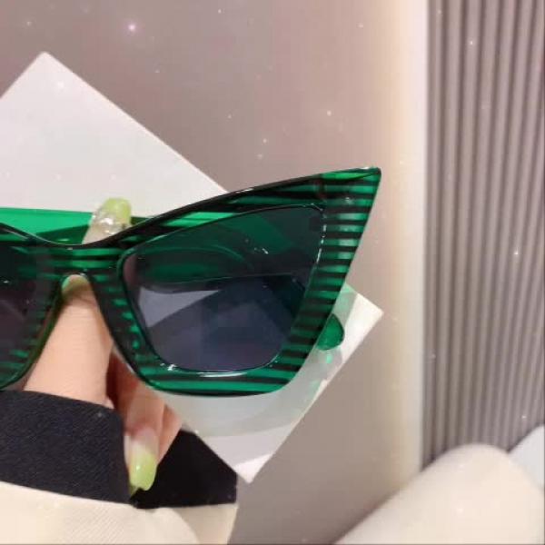 Y2K Cat Eye Sunglasses Gradient Decorative Glasses UV400