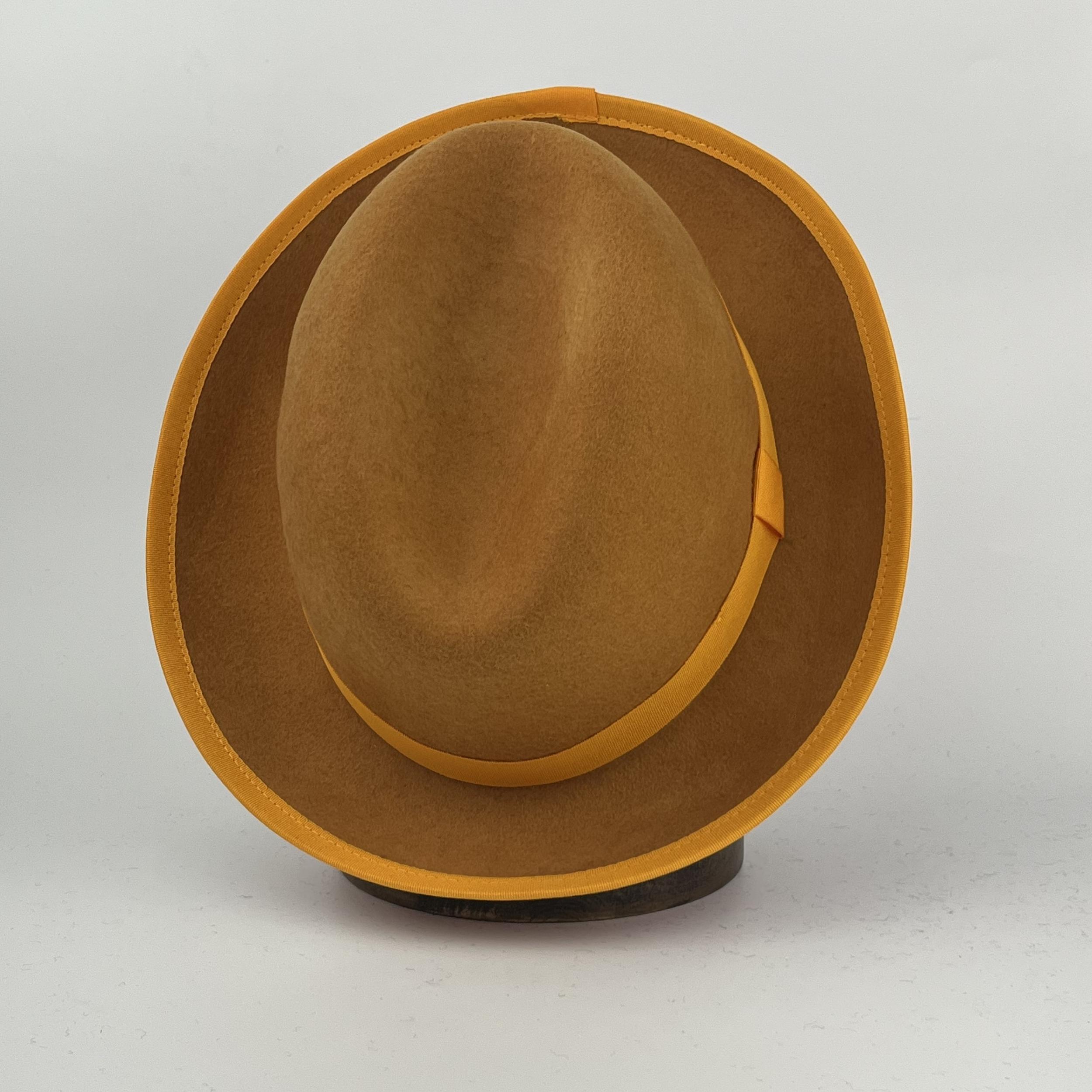 Mens Retro Red Wide Brim Fedora Sun Screen Hat