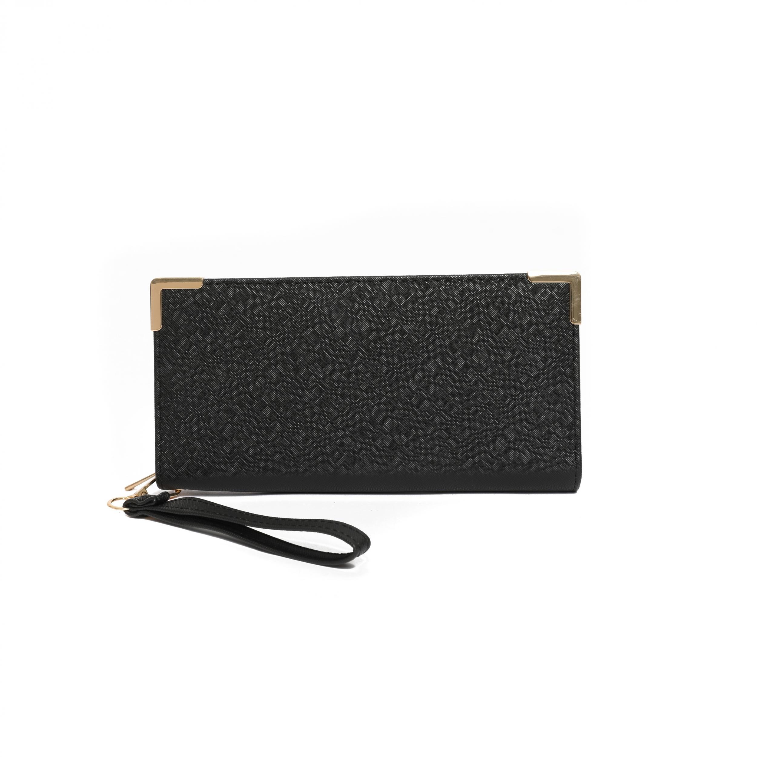 Solid Long Wallet Zipper Coin Purse Clutch Phone Pouch