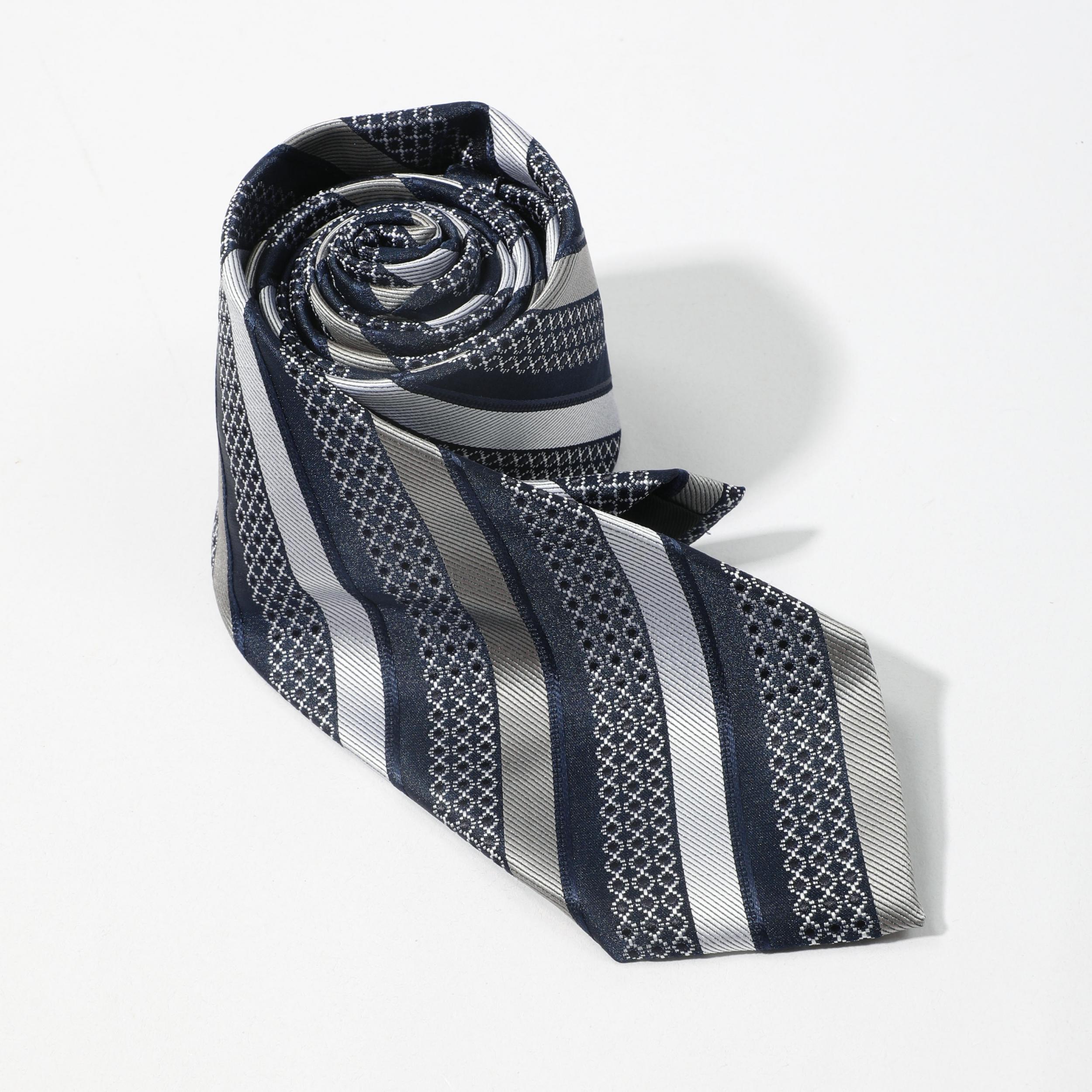 Men's Striped Thickened Tie for Business Versatility