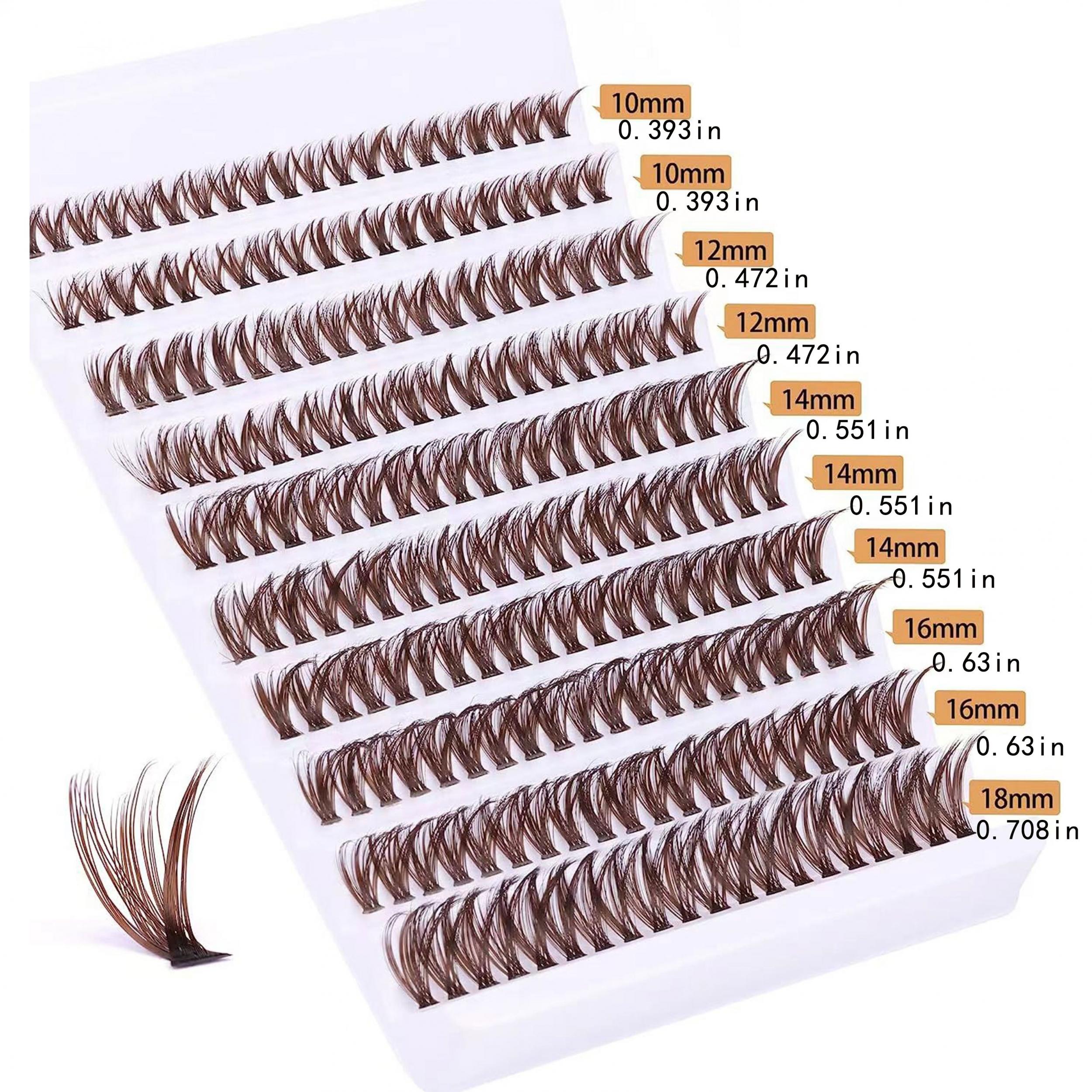 Wispy Natural Look Individual Lashes D Curling DIY Cluster Eyelash Extension