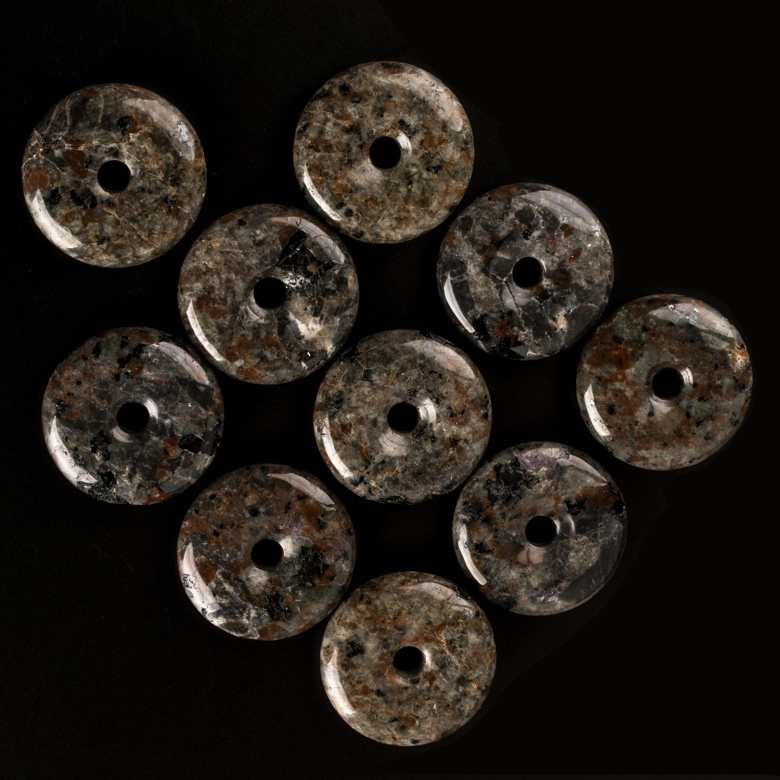 Healing Stone Round Circle Shaped Crystal Charm
