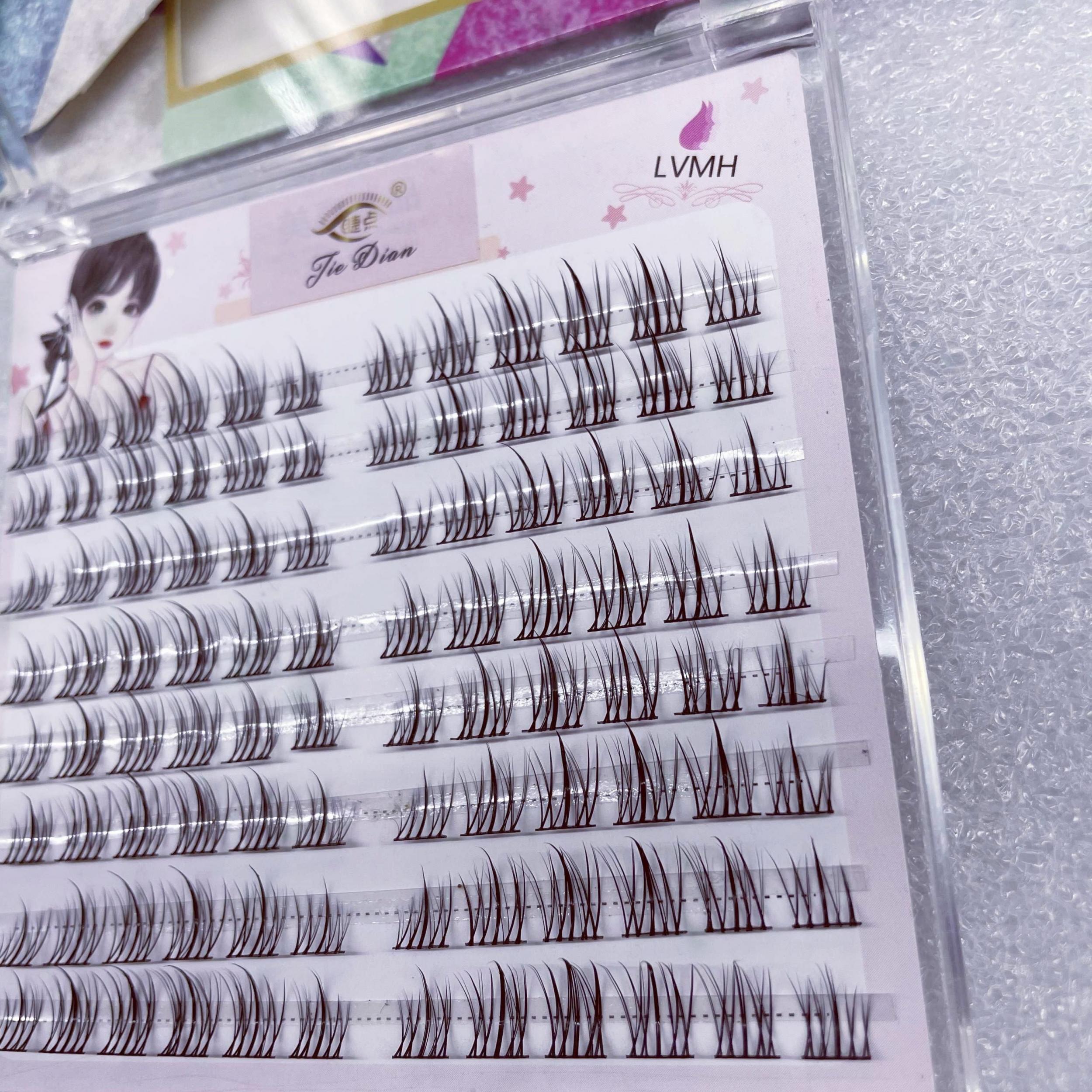 8 Rows Sunflower Style Cluster False Lashes 11mm