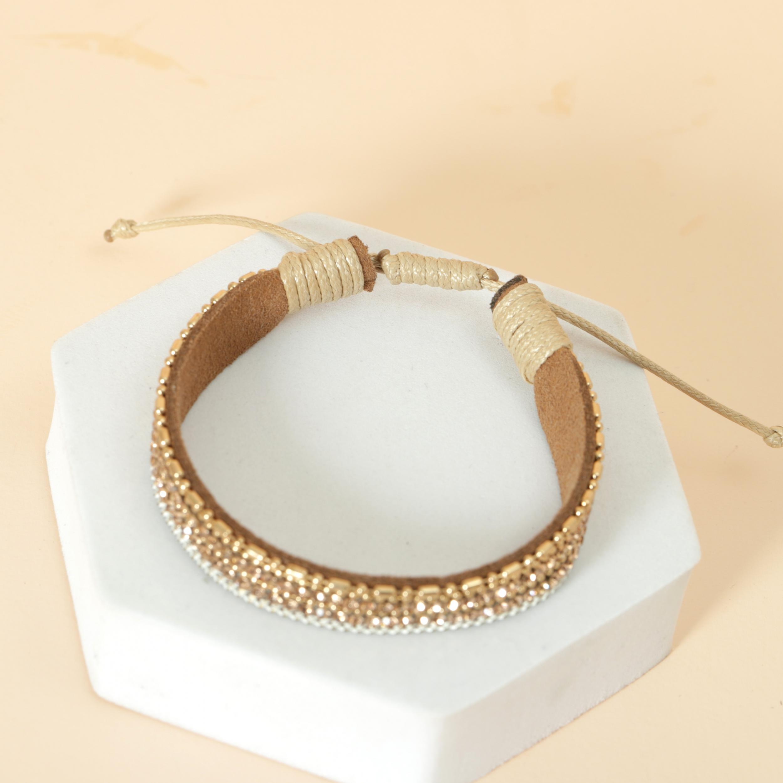 Braided Retractable Leather Bracelet