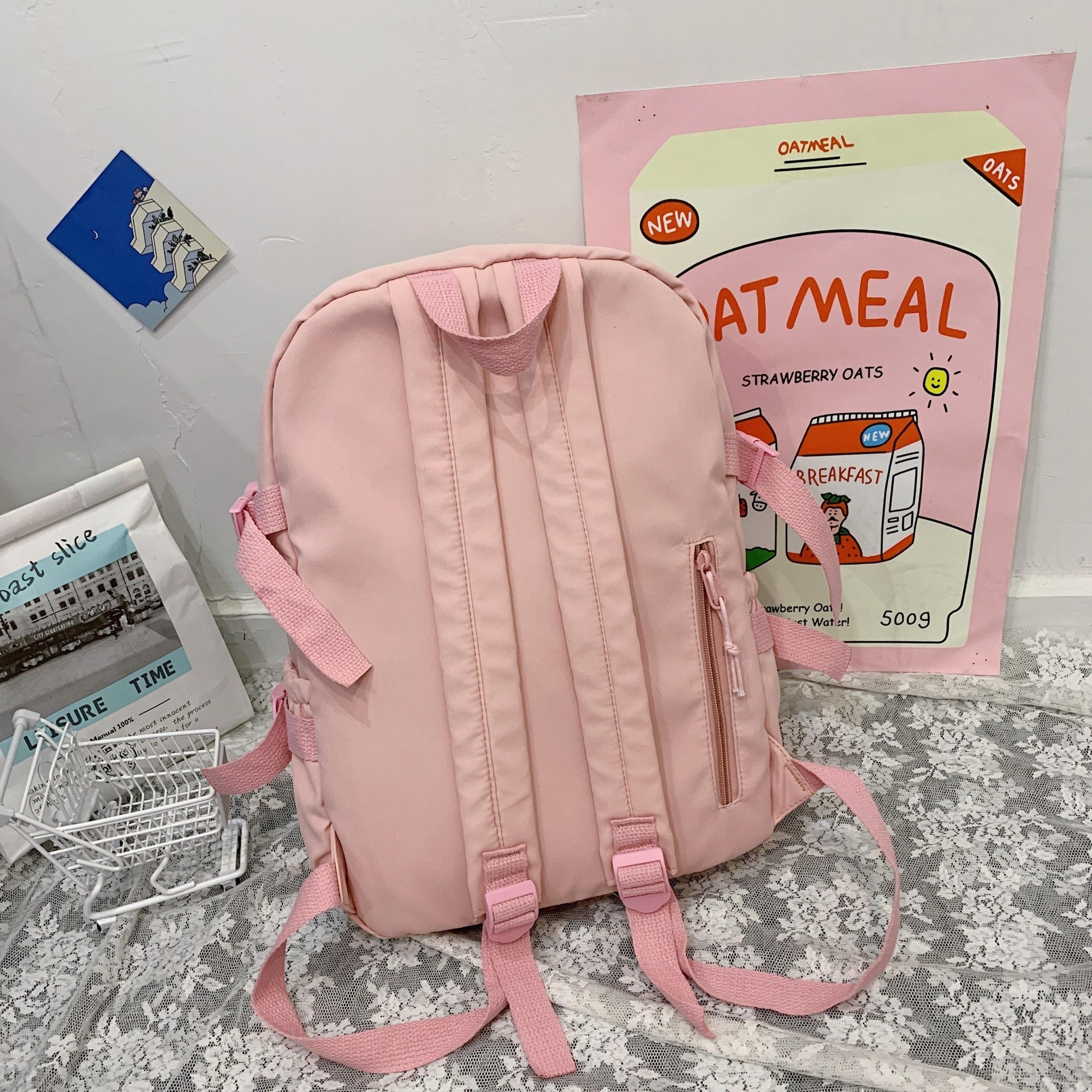 Waterproof School Backpack For Girls Four Badges
