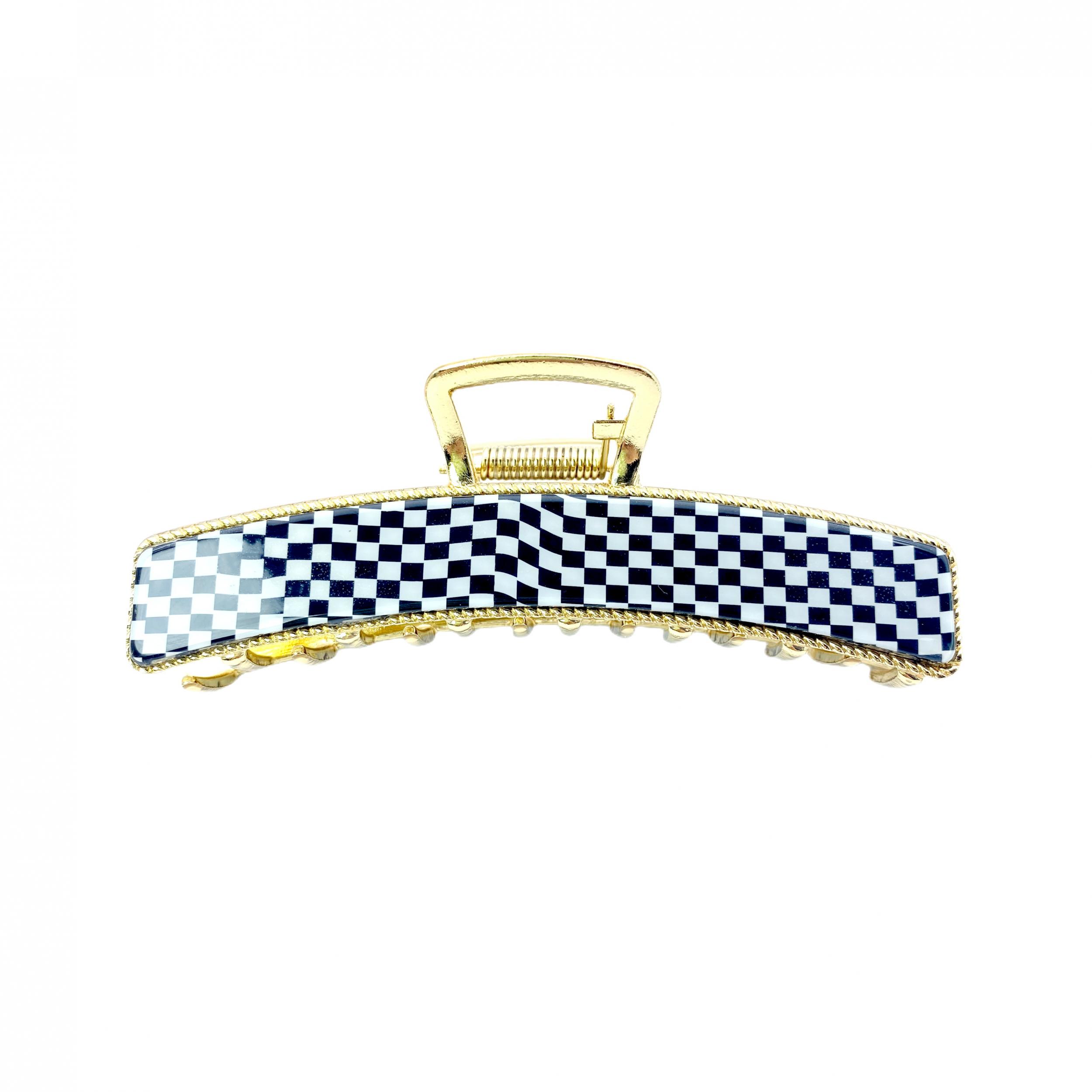 Leopard Pattern Hair Claw Plaid Ponytail Holder Hair Accessories