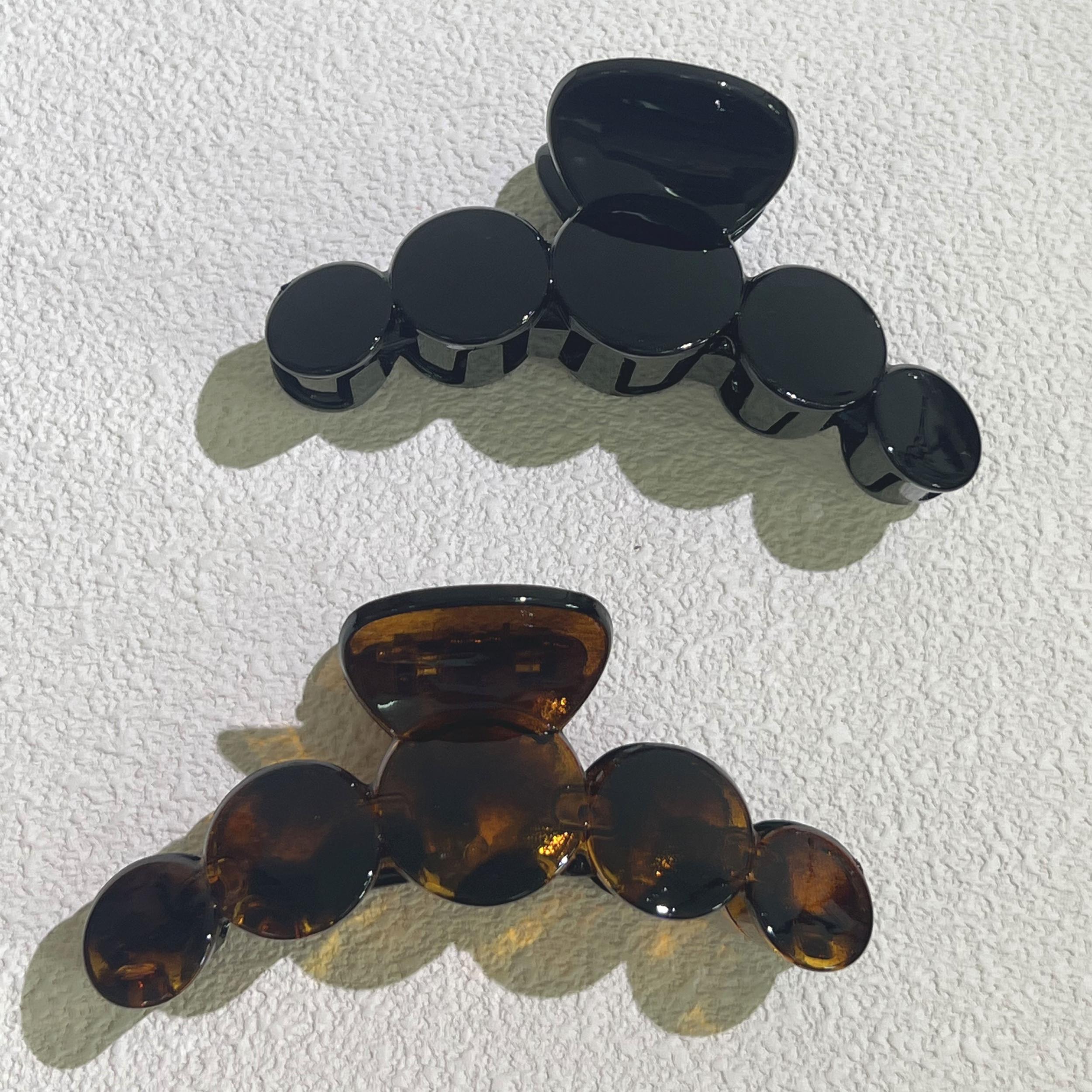 6pcs Large Glossy Hair Claw Clip For Thick Hair