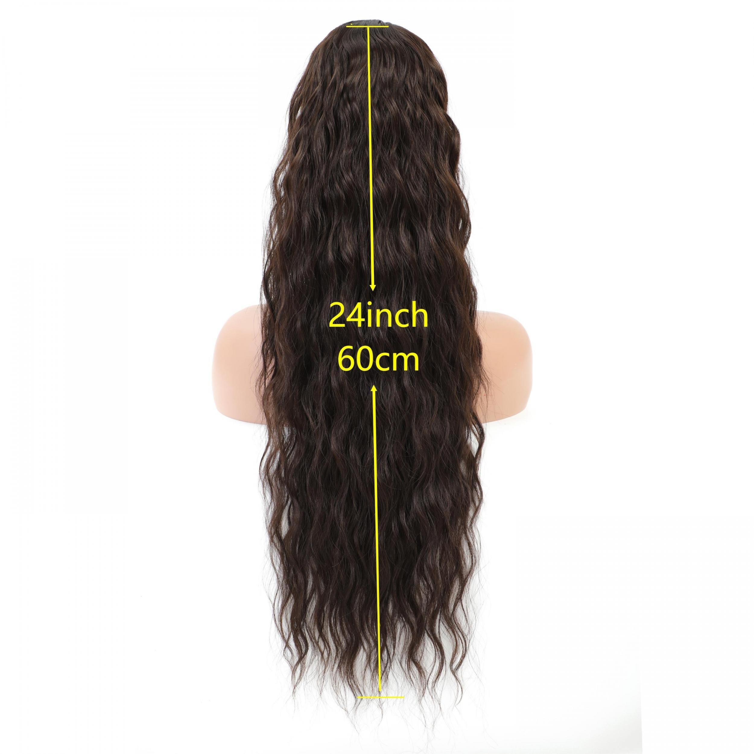 Long Curly Wavy Ponytail Extension 60 96 Cm Drawstring Hairpiece