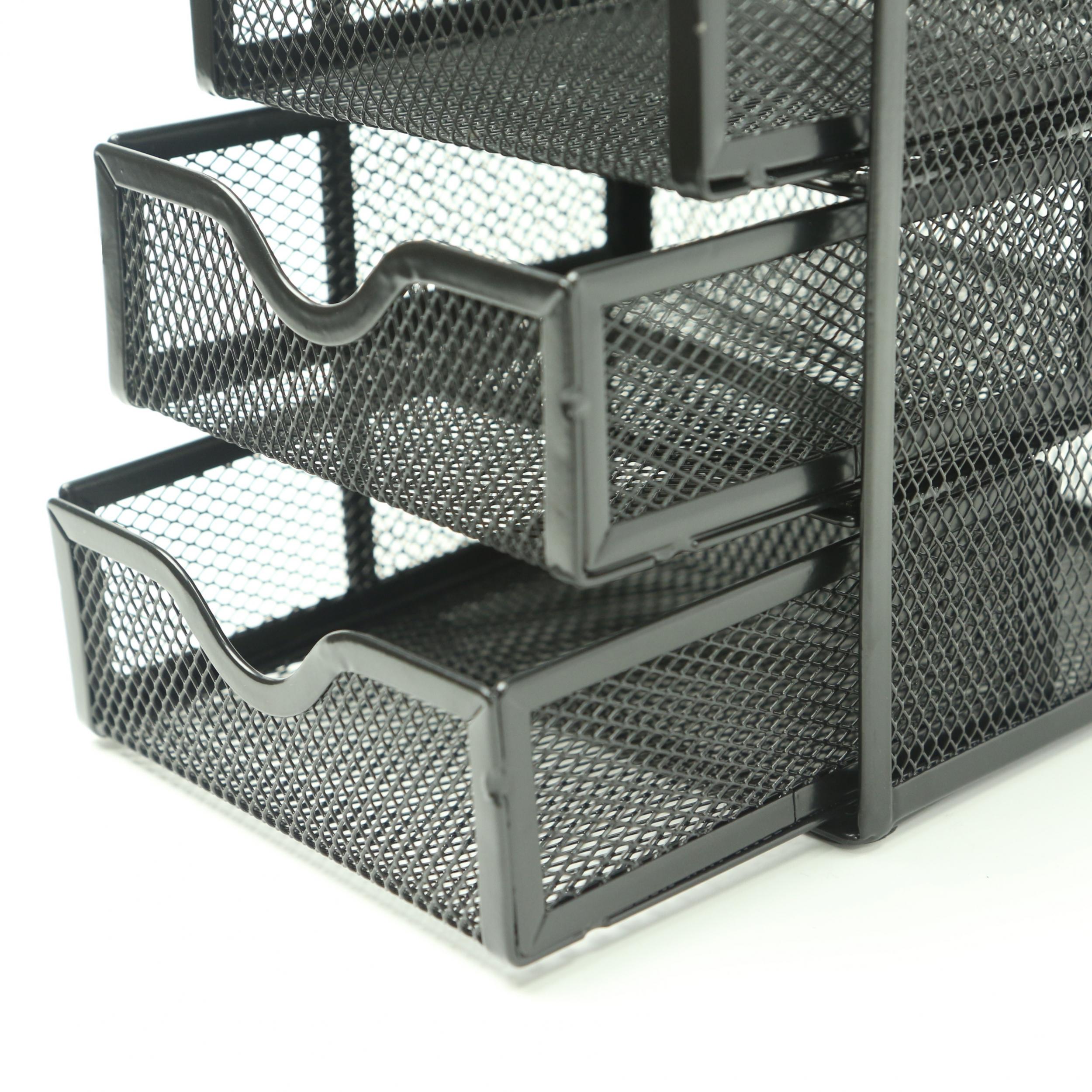 4 Tier Mesh Desk Organizer for School Dorm and Home Office