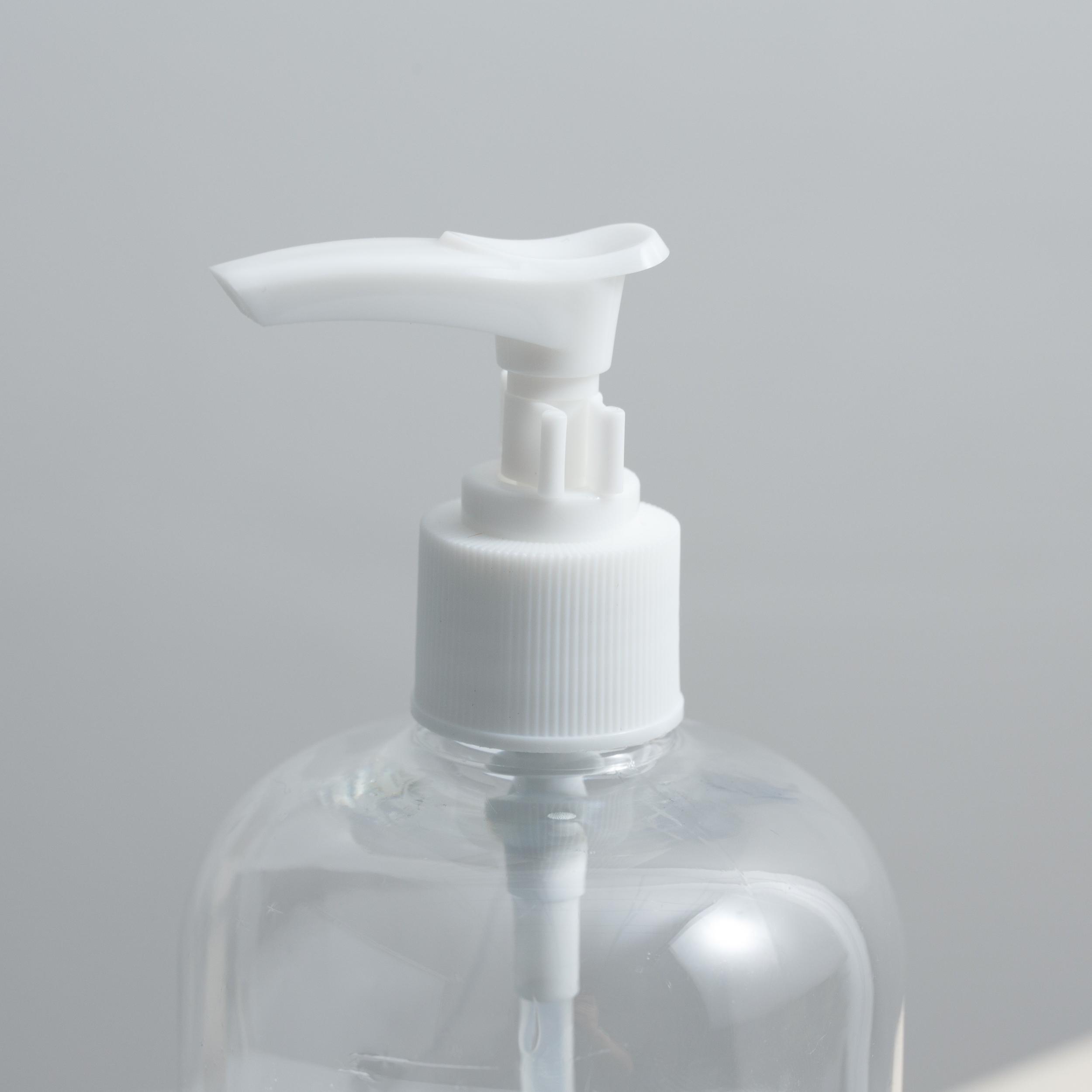 4pcs 16 Oz Shampoo Pump Bottles Clear Lotion Pump w/ Labels & Funnel