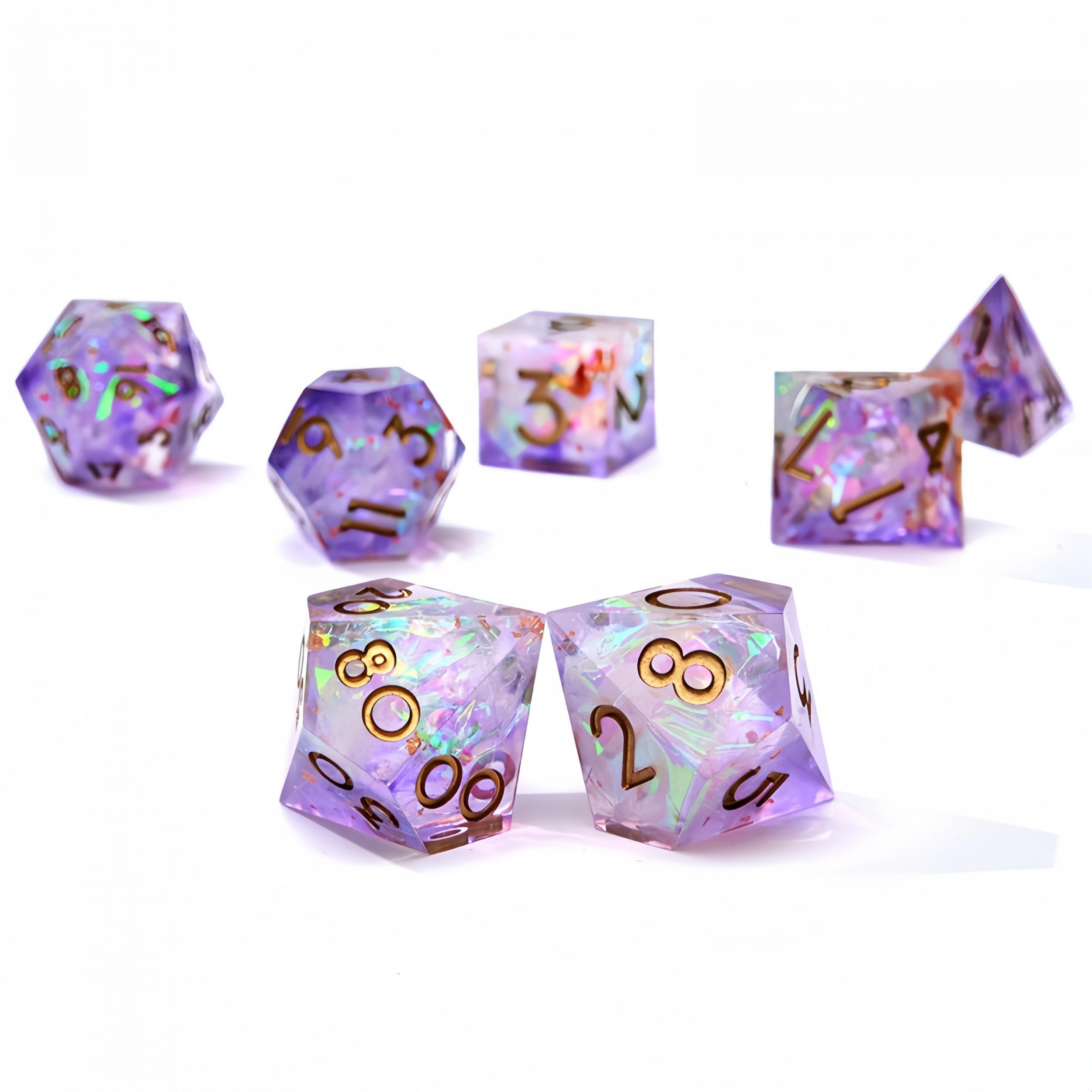7pcs Sharp Dice Set for Role-playing Board Game Accessories