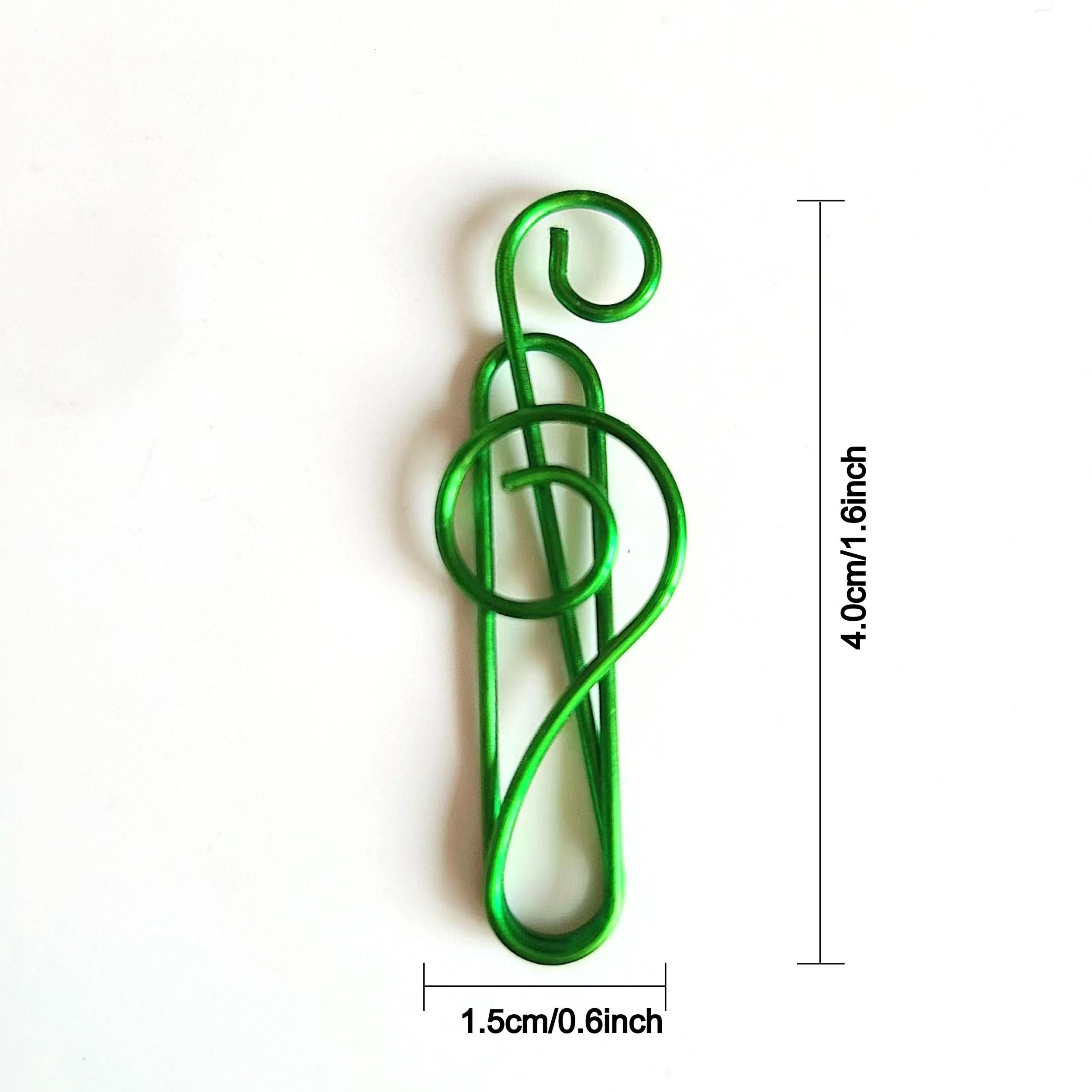 10pcs Musical Note Shape Paper Clips For Music Enthusiast Teacher