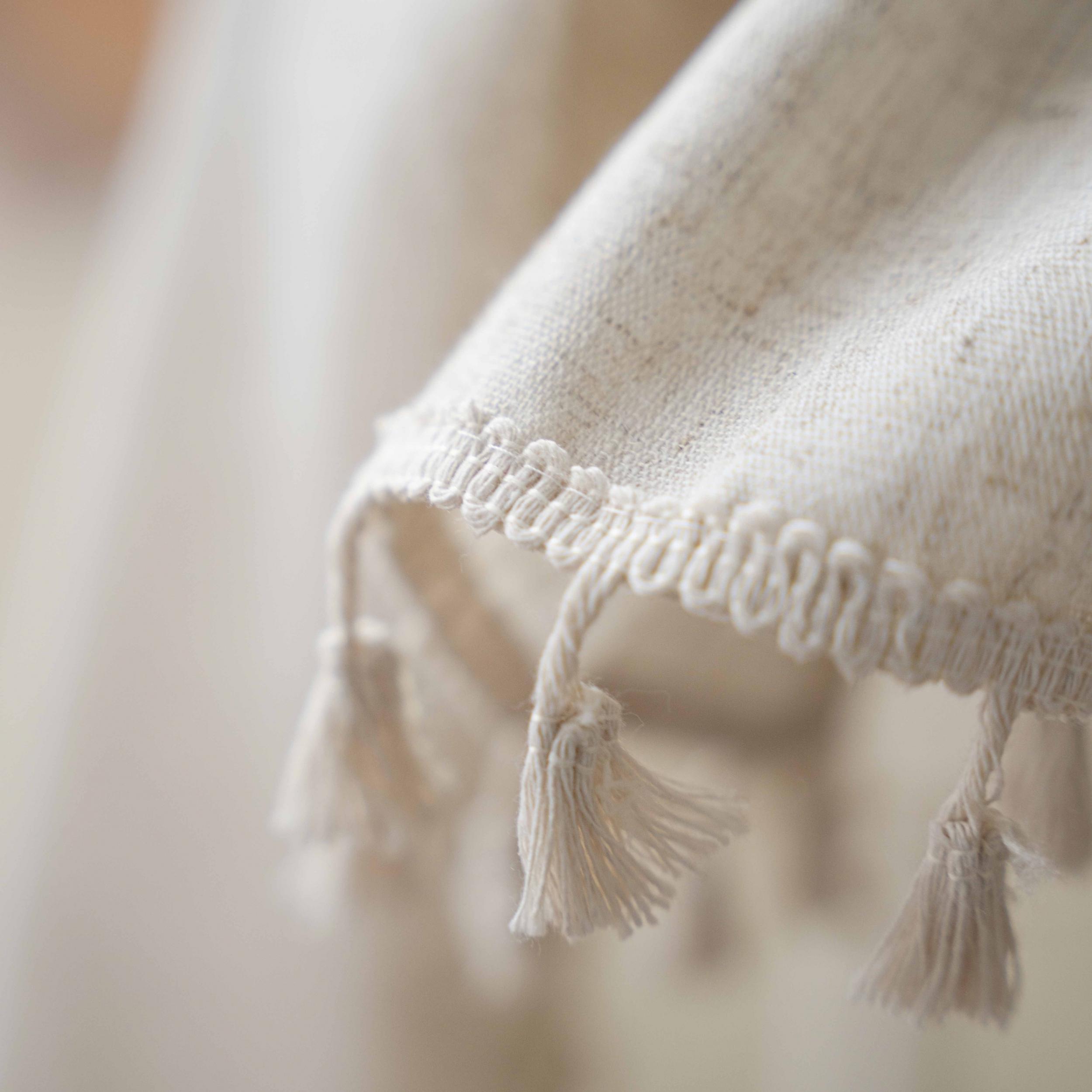 Bohemian Fringe Embroidered Tablecloth