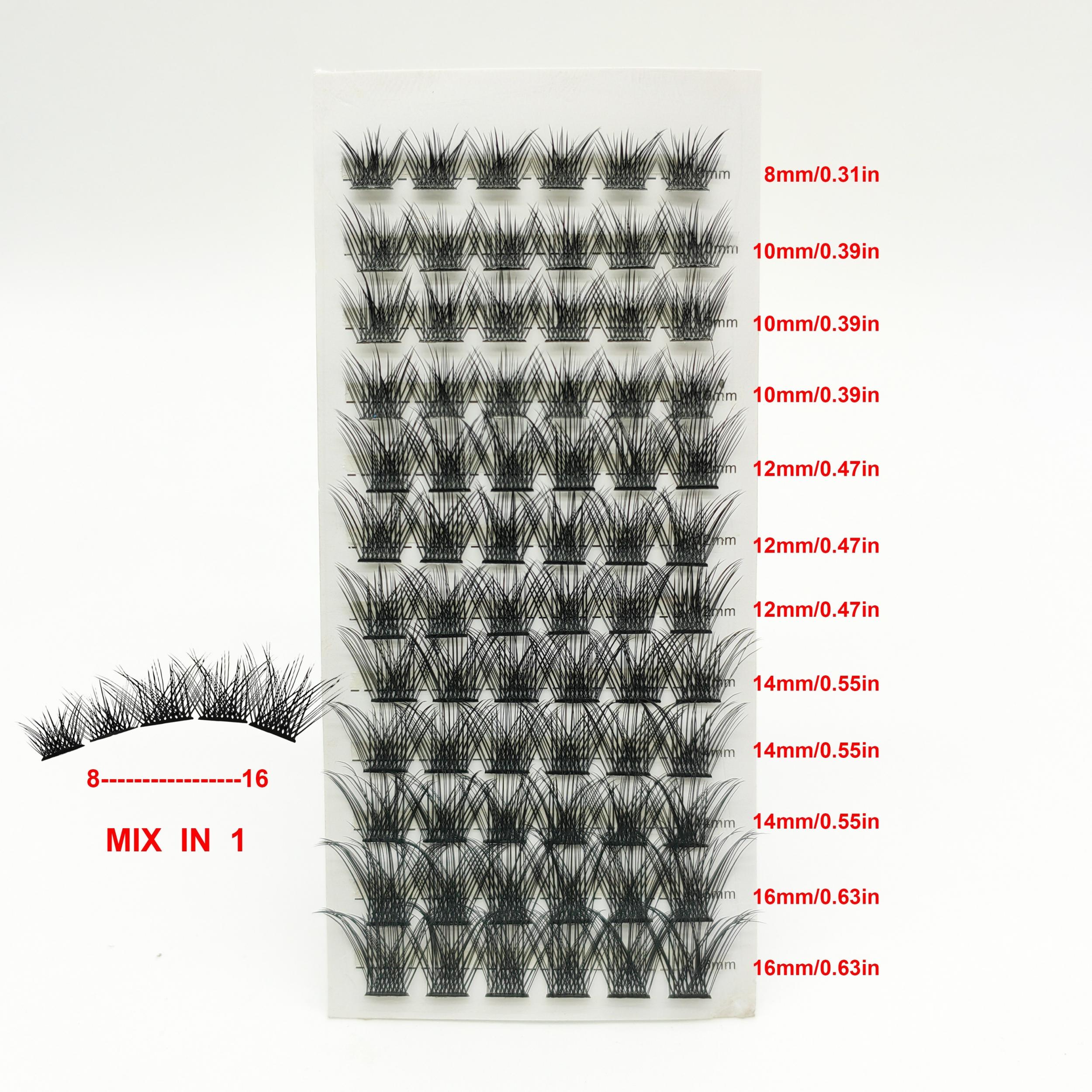 DIY Natural Individual False Eyelashes C Curling