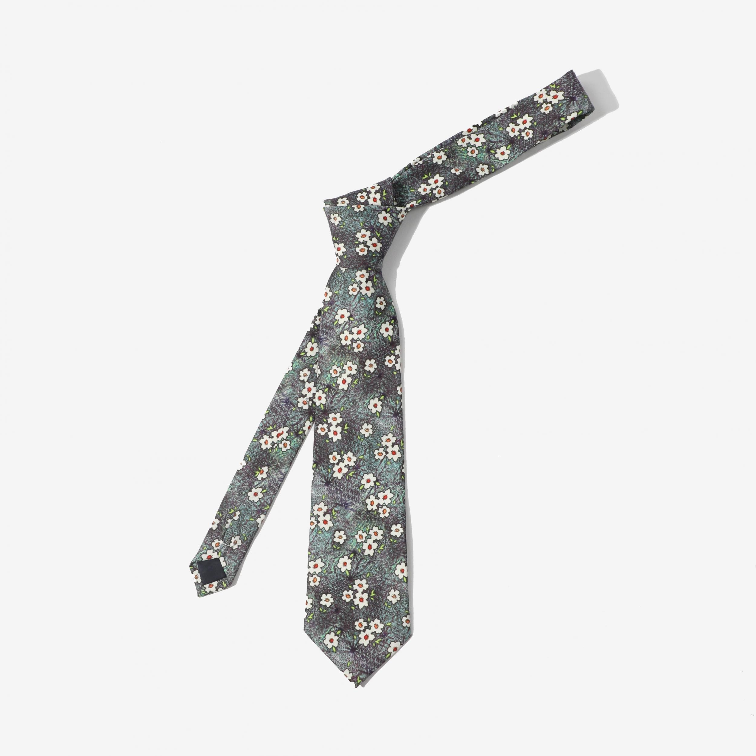 Men's Retro Party Style Gradient Flower Cotton Tie