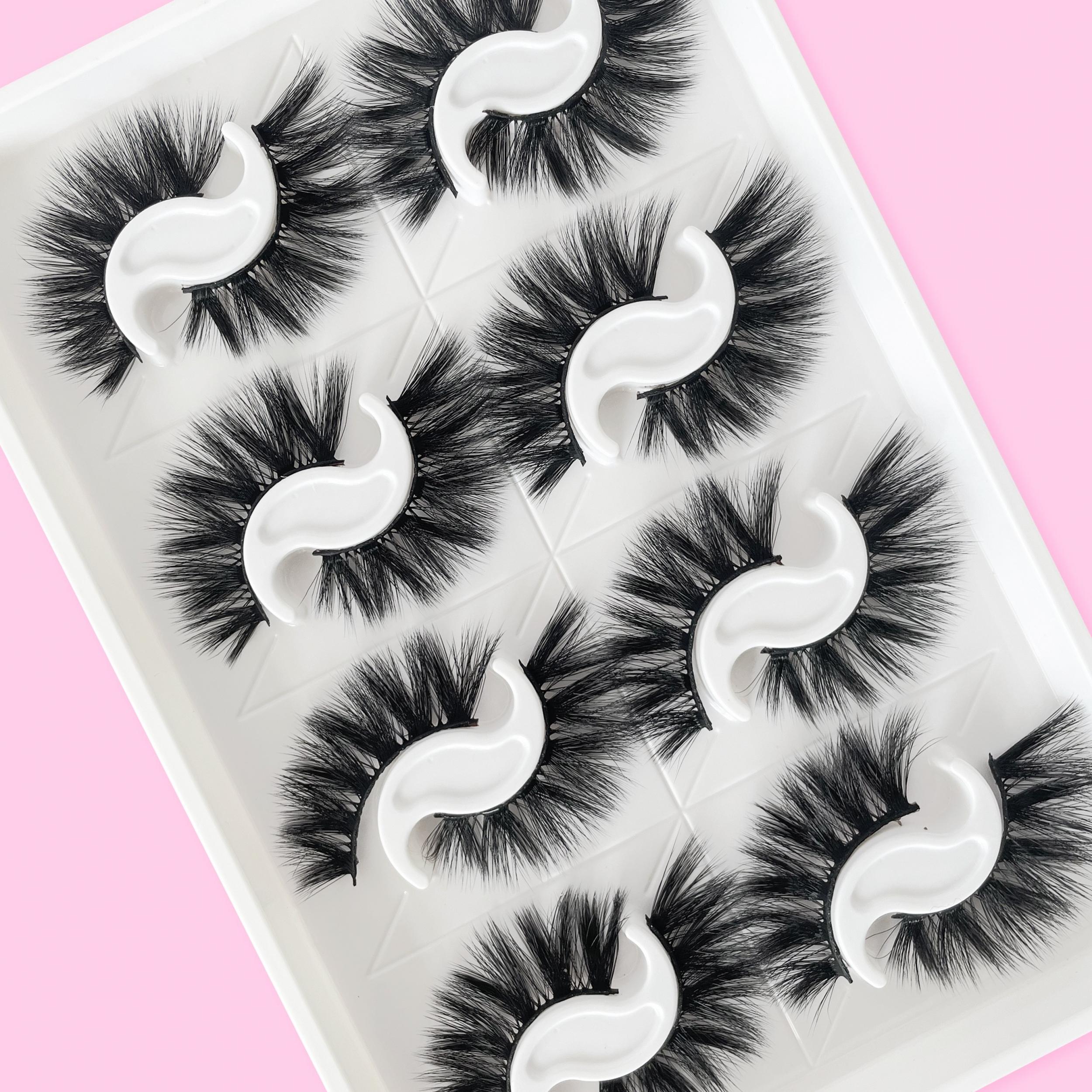 8 Pairs Fluffy Natural Long False Eyelashes Lightweight Cat Eye