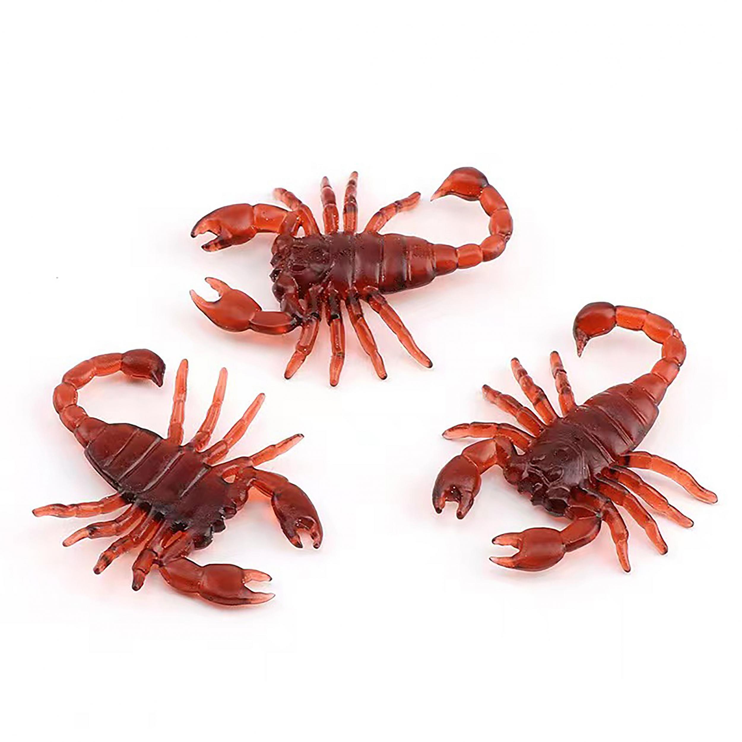 10pcs Halloween Plastic Scorpion Prank Props Home Room Theme Party Decor