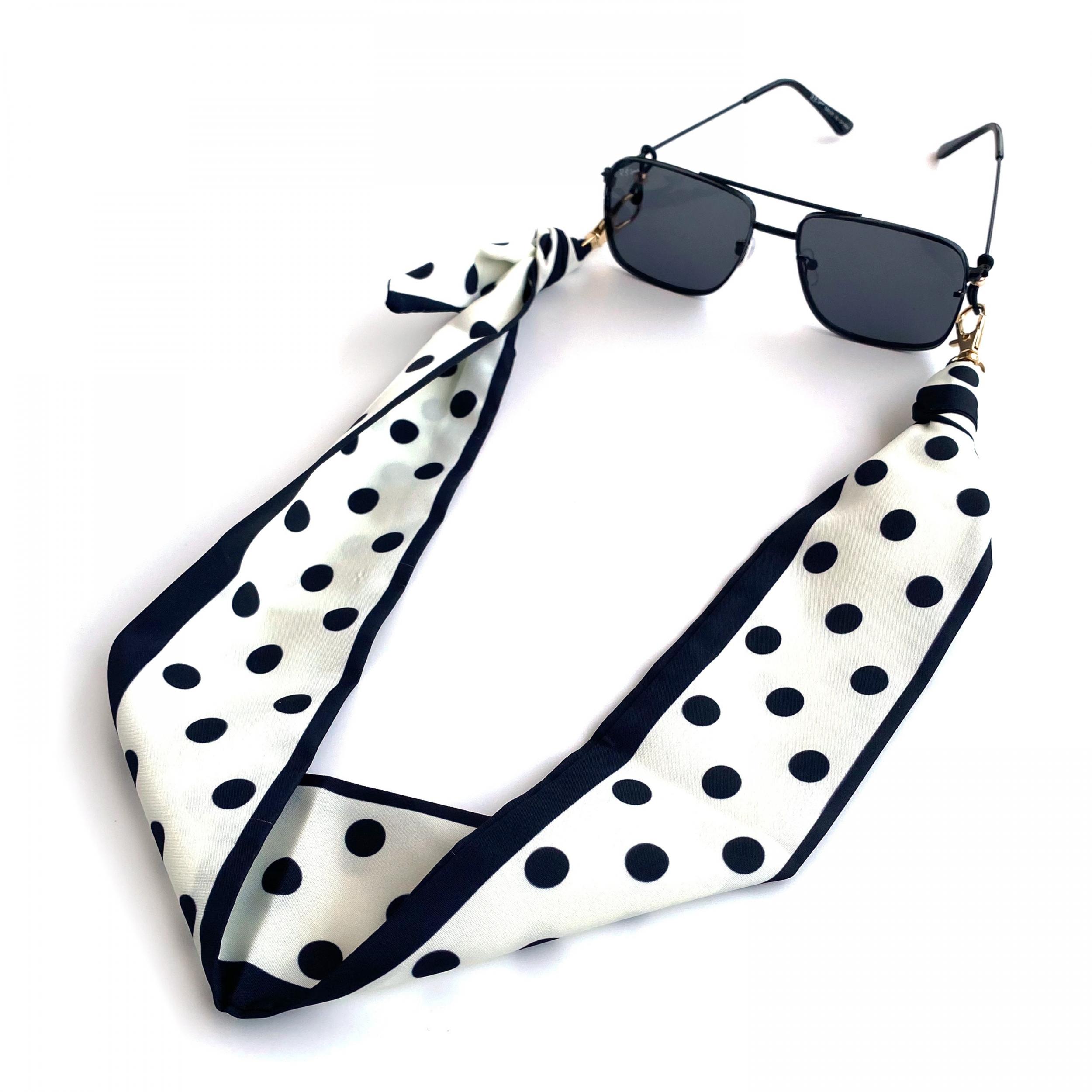 Boho Printed Scarf Glasses Chain, Windproof Neck Strap
