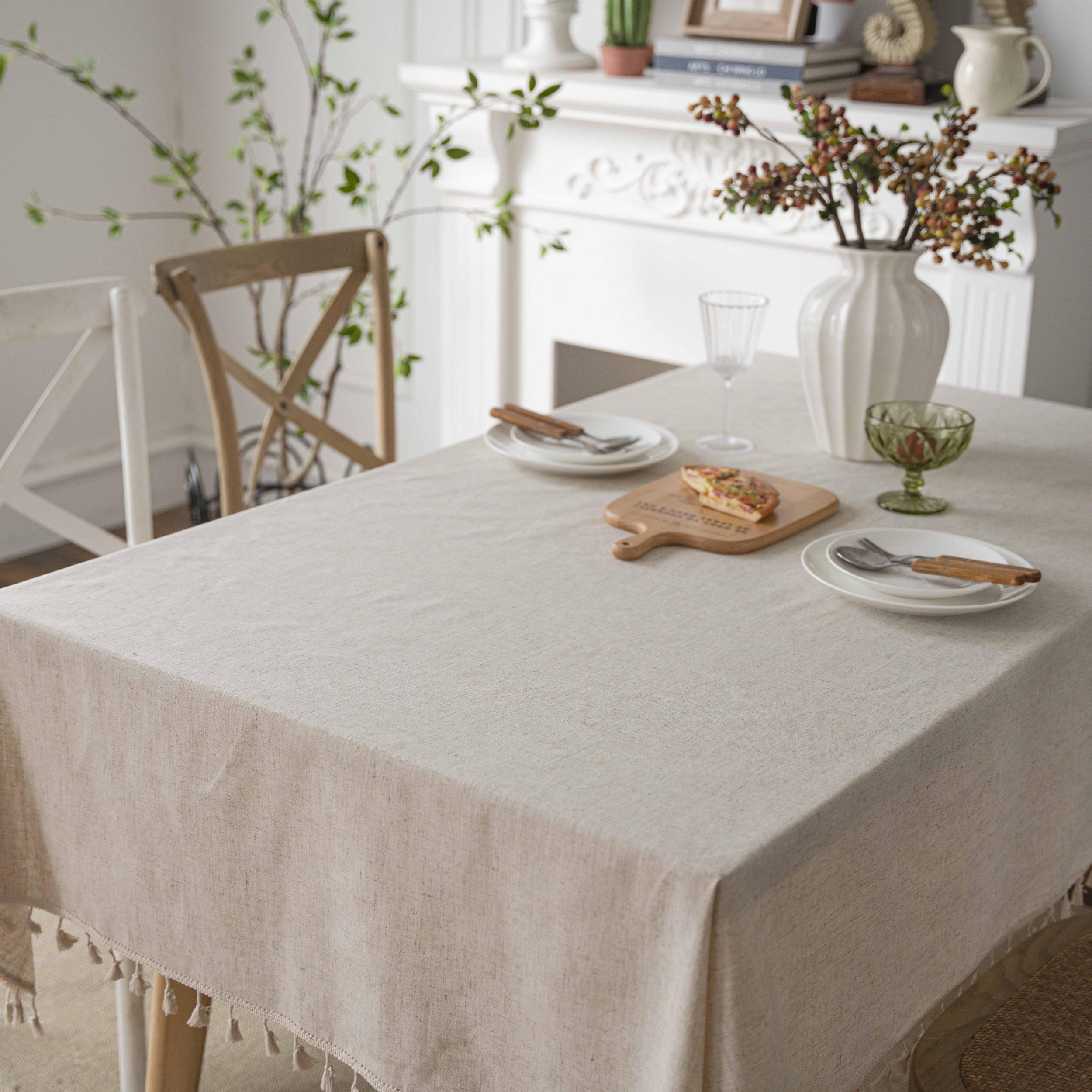 Bohemian Fringe Embroidered Tablecloth