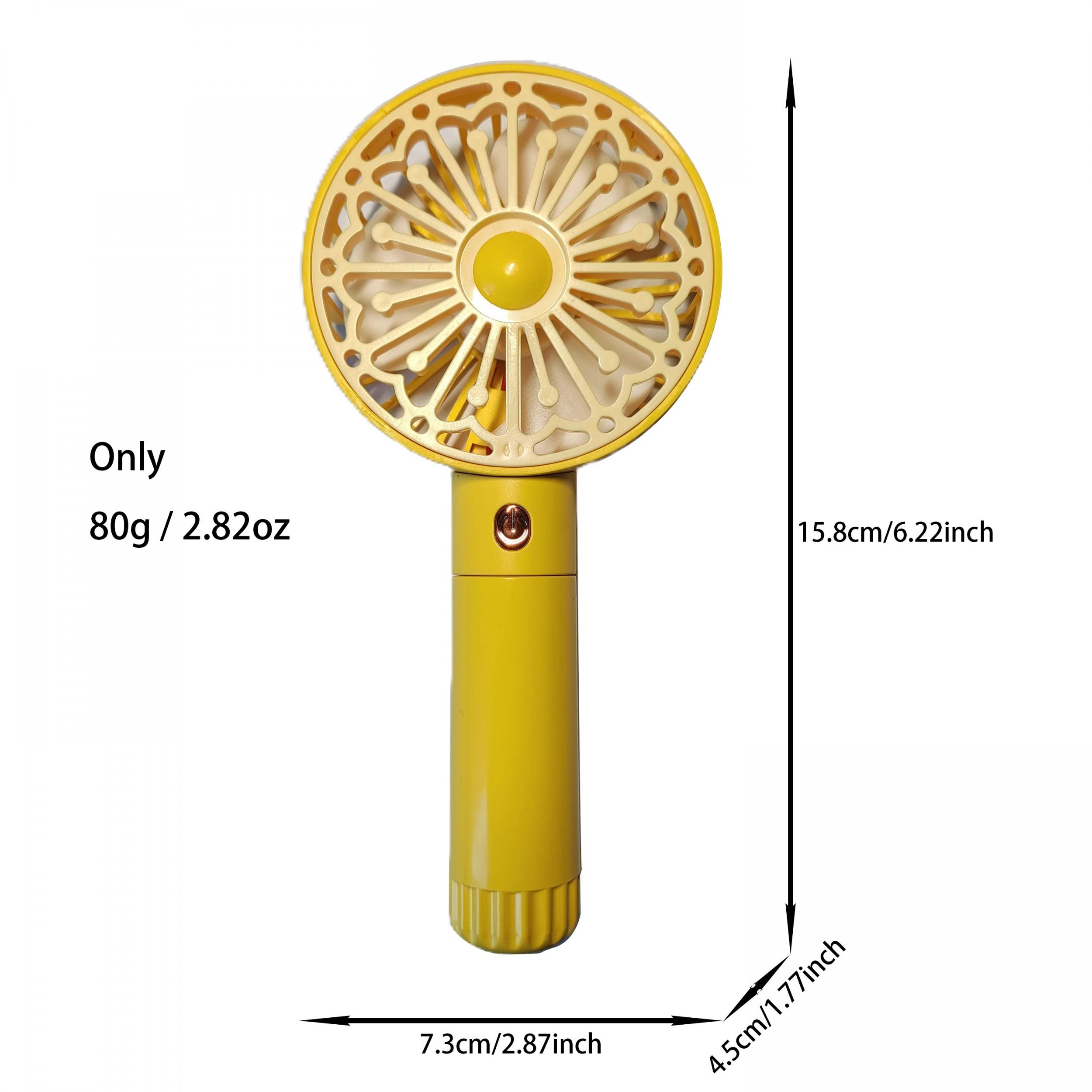 Portable USB Rechargeable Handheld Fan with Adjustable Speed