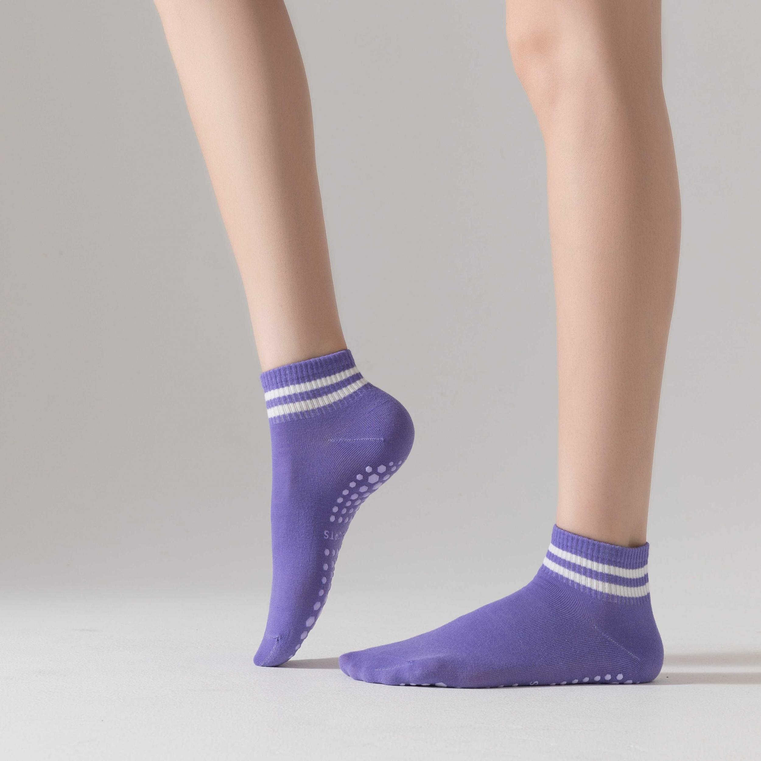 Professional Yoga Socks Non slip Grips Breathable Dance Training Socks