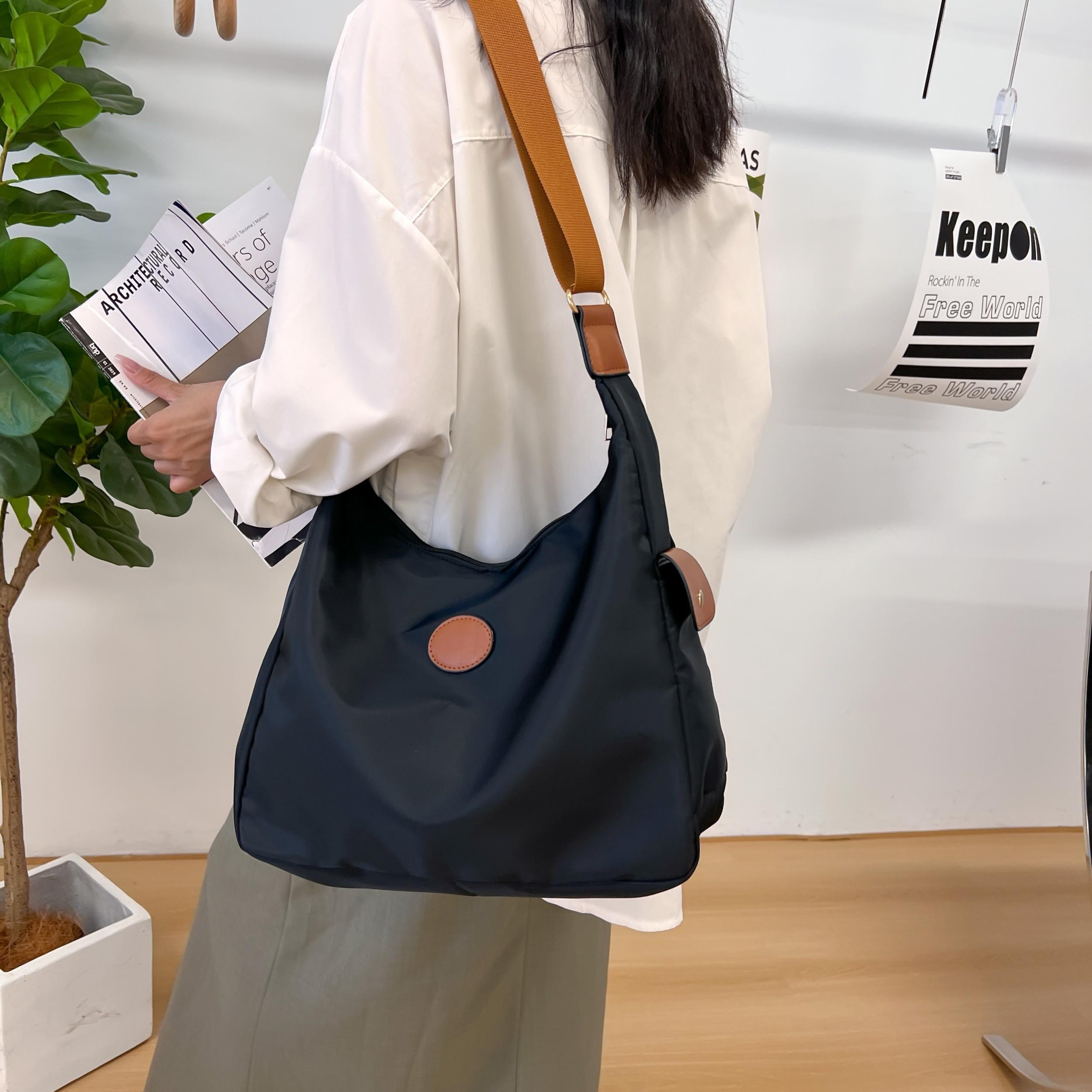 Vintage Hobo Bag Large Capacity Nylon Crossbody Women's Handbag