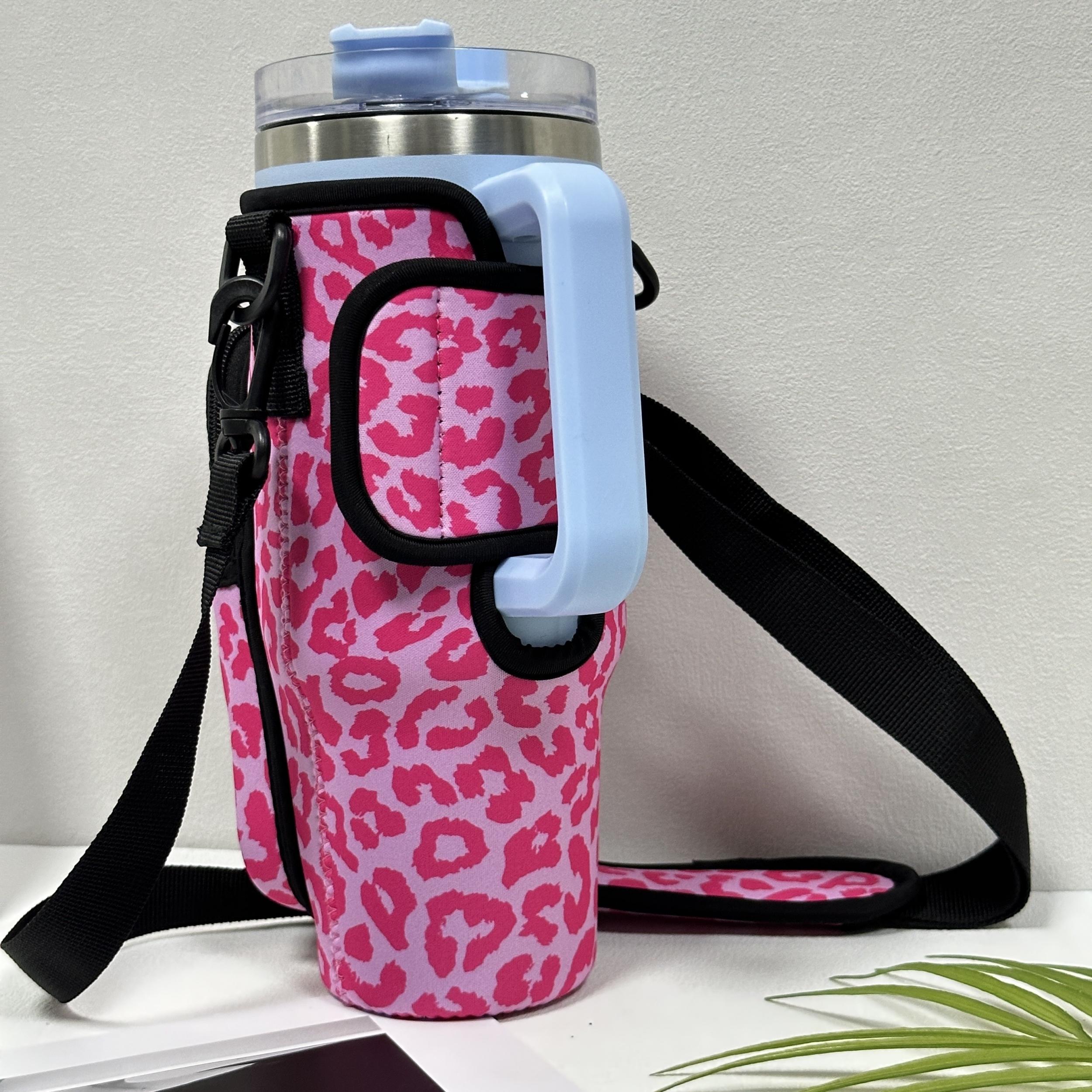 Colorful Insulated Sleeve for 40oz Cup w/ Pocket - Pattern Printed Holder