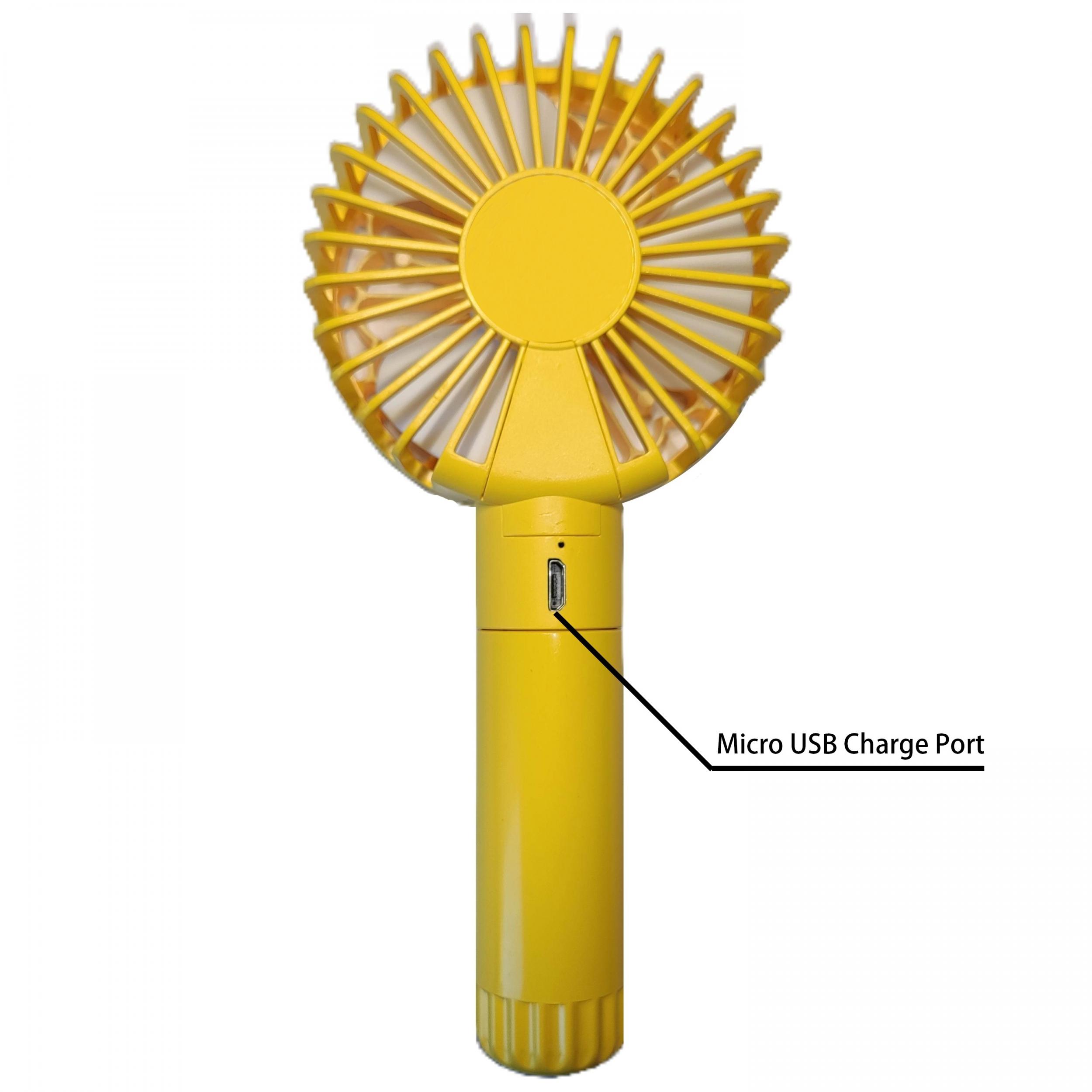 Portable USB Rechargeable Handheld Fan with Adjustable Speed