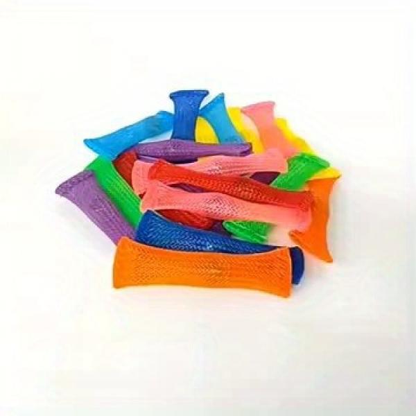 Bendable Woven Mesh with Marble, Sensory Relax Toy, Mixed Colors
