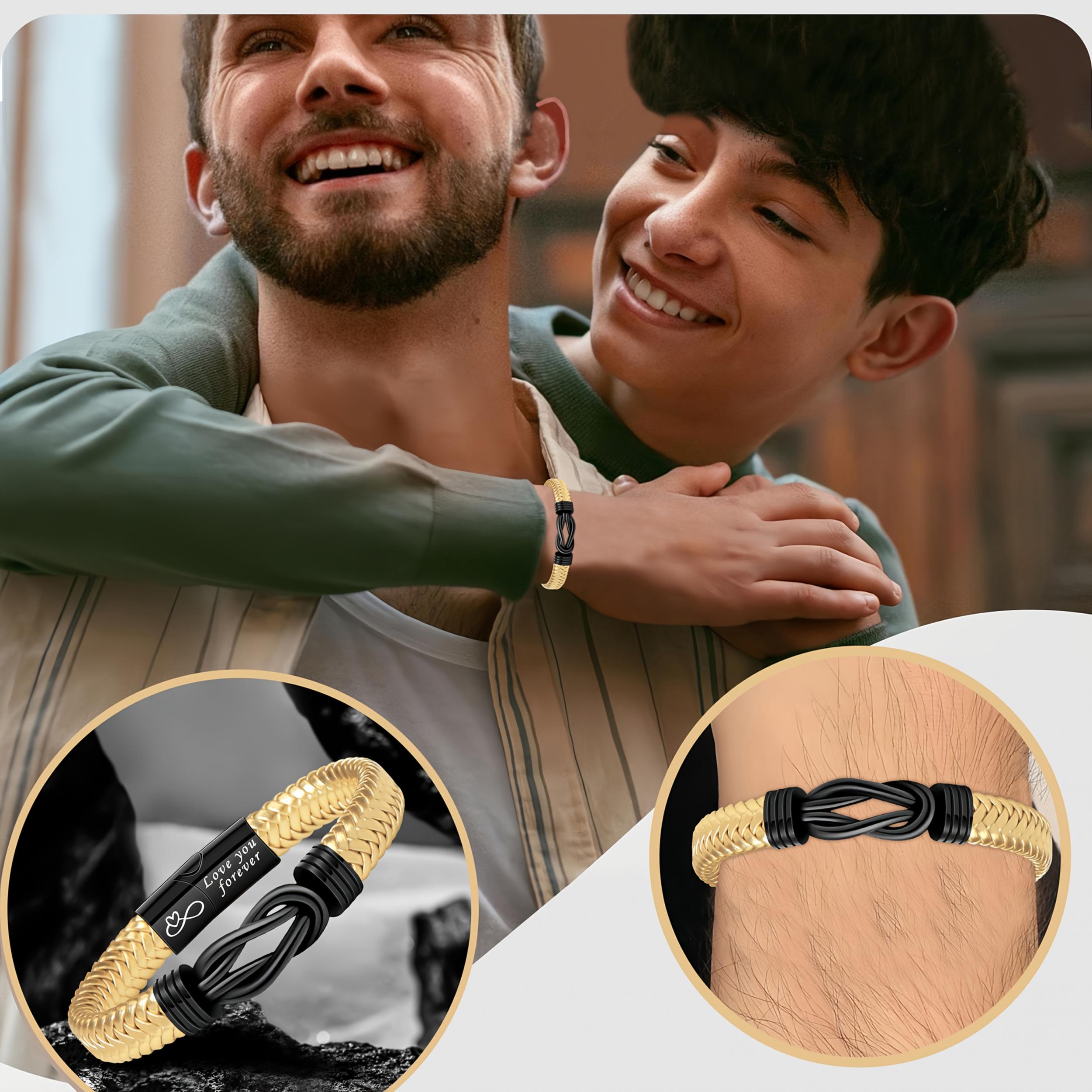Heartfelt Message Knot Bracelet - Easter Gift for Him