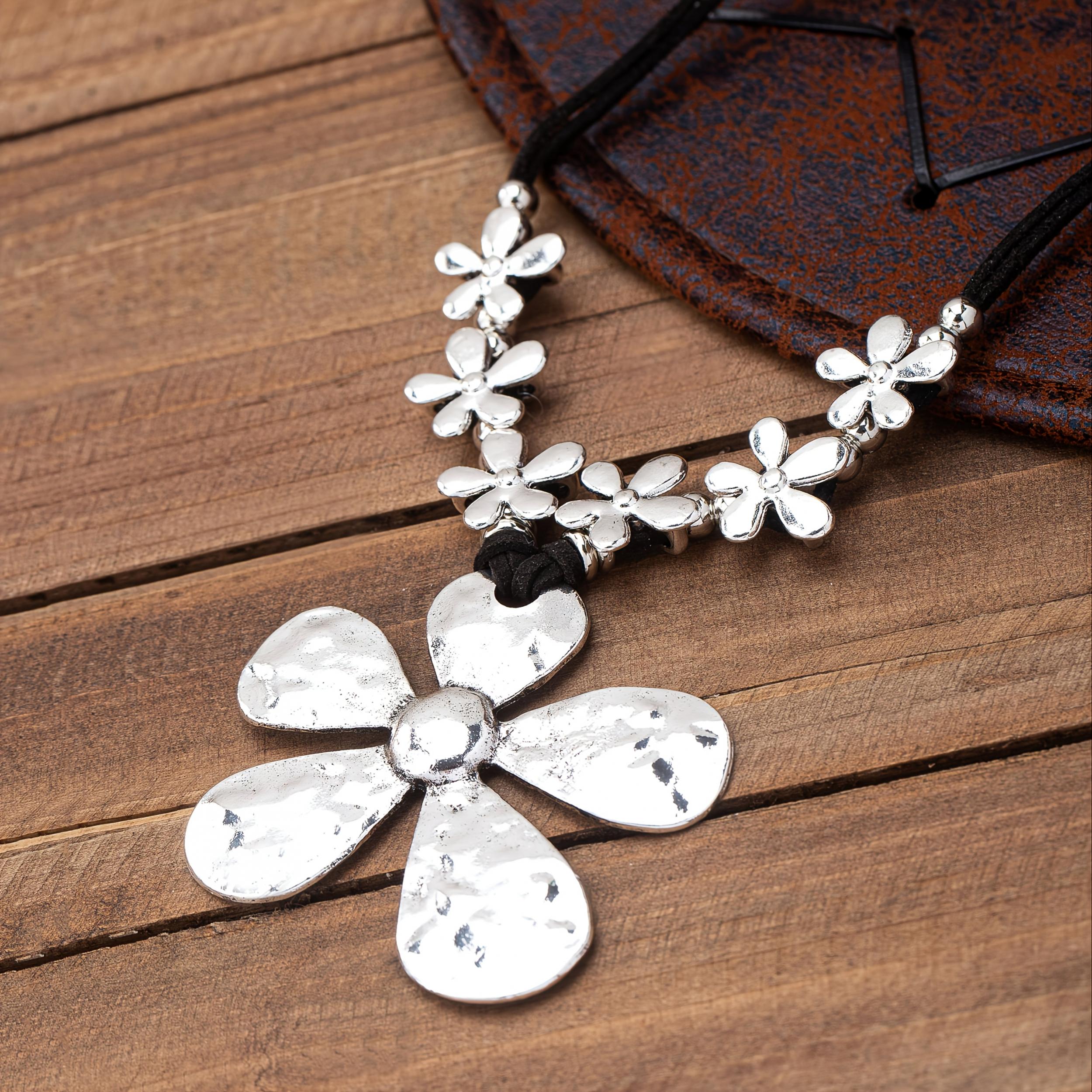 Boho Floral Statement Necklace for Women