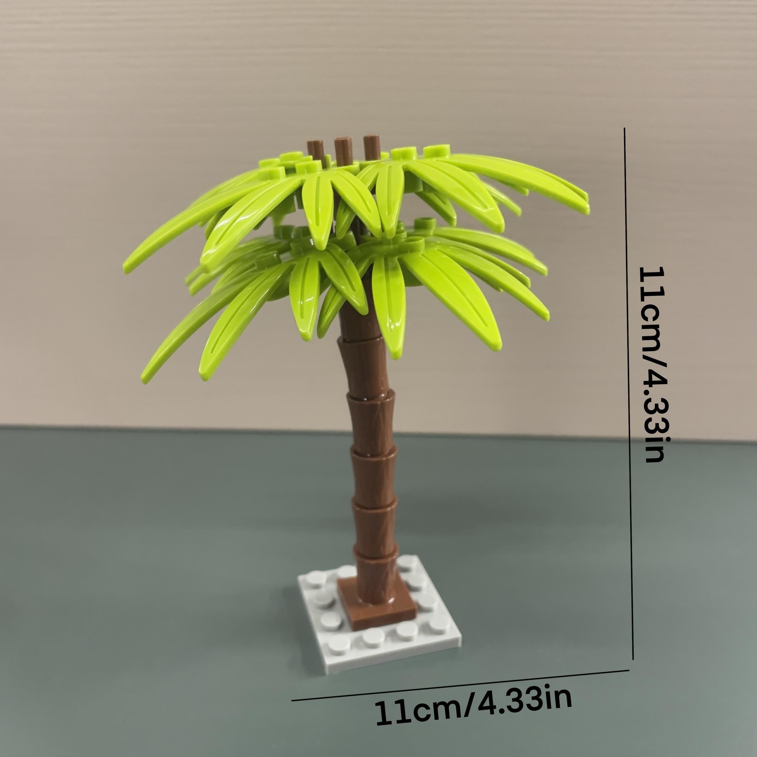 Coconut Palm Tree Beach Scene Building Blocks Set