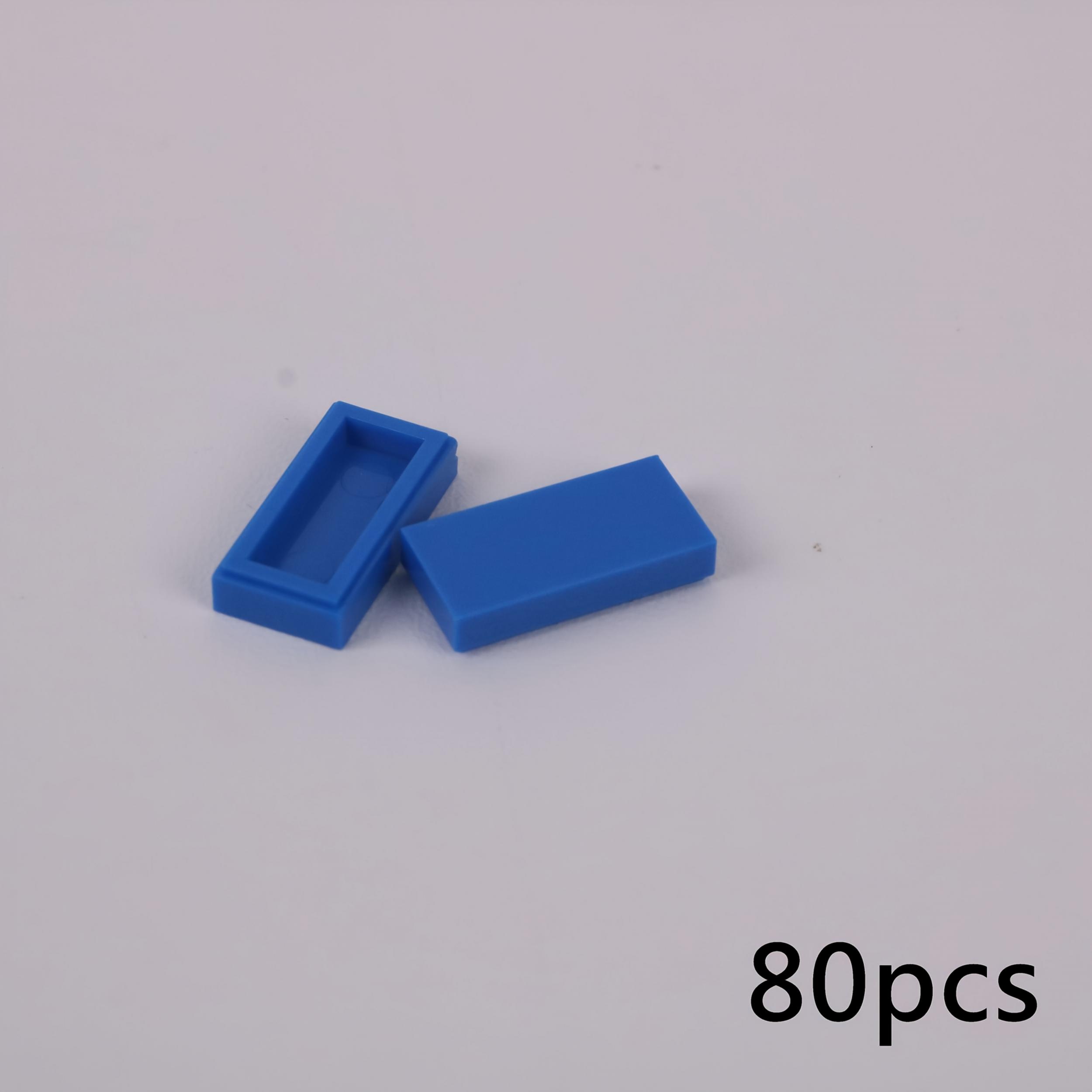 80pcs MOC 3069 Tire 1x2 Building Blocks Kit Light Board Bricks DIY Toy