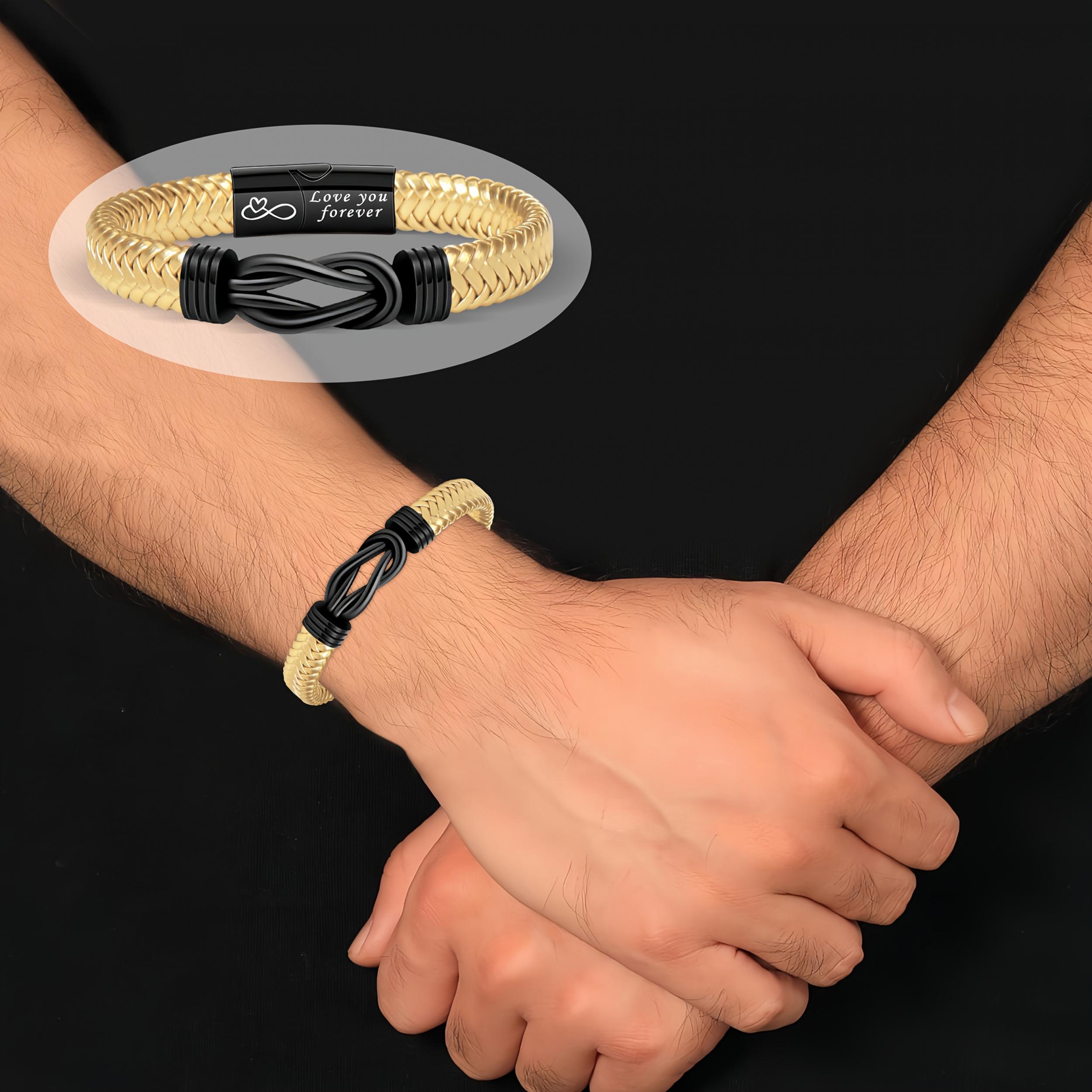 Heartfelt Message Knot Bracelet - Easter Gift for Him