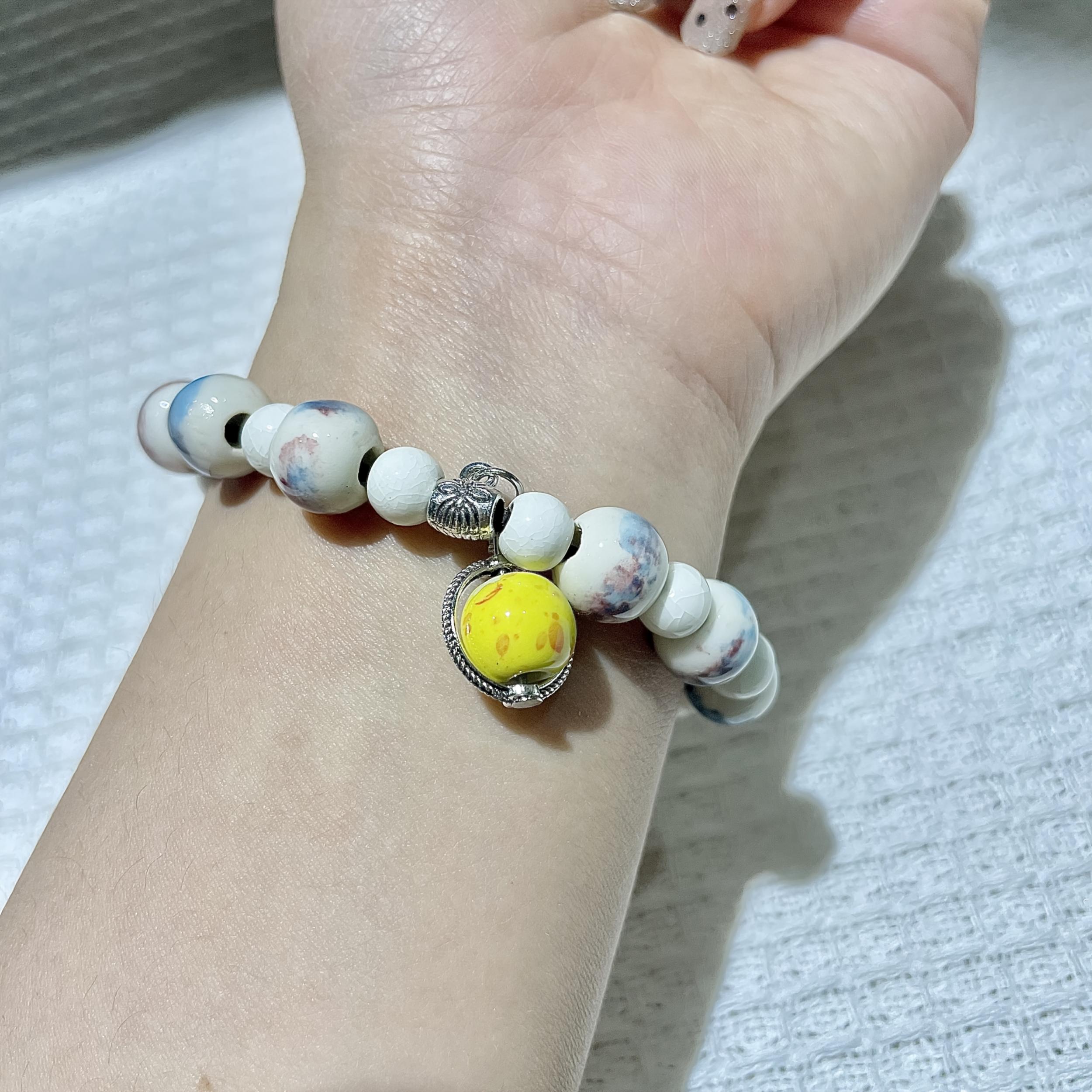 Sunstone Bracelet Natural Orange Moonlight Enhances Confidence