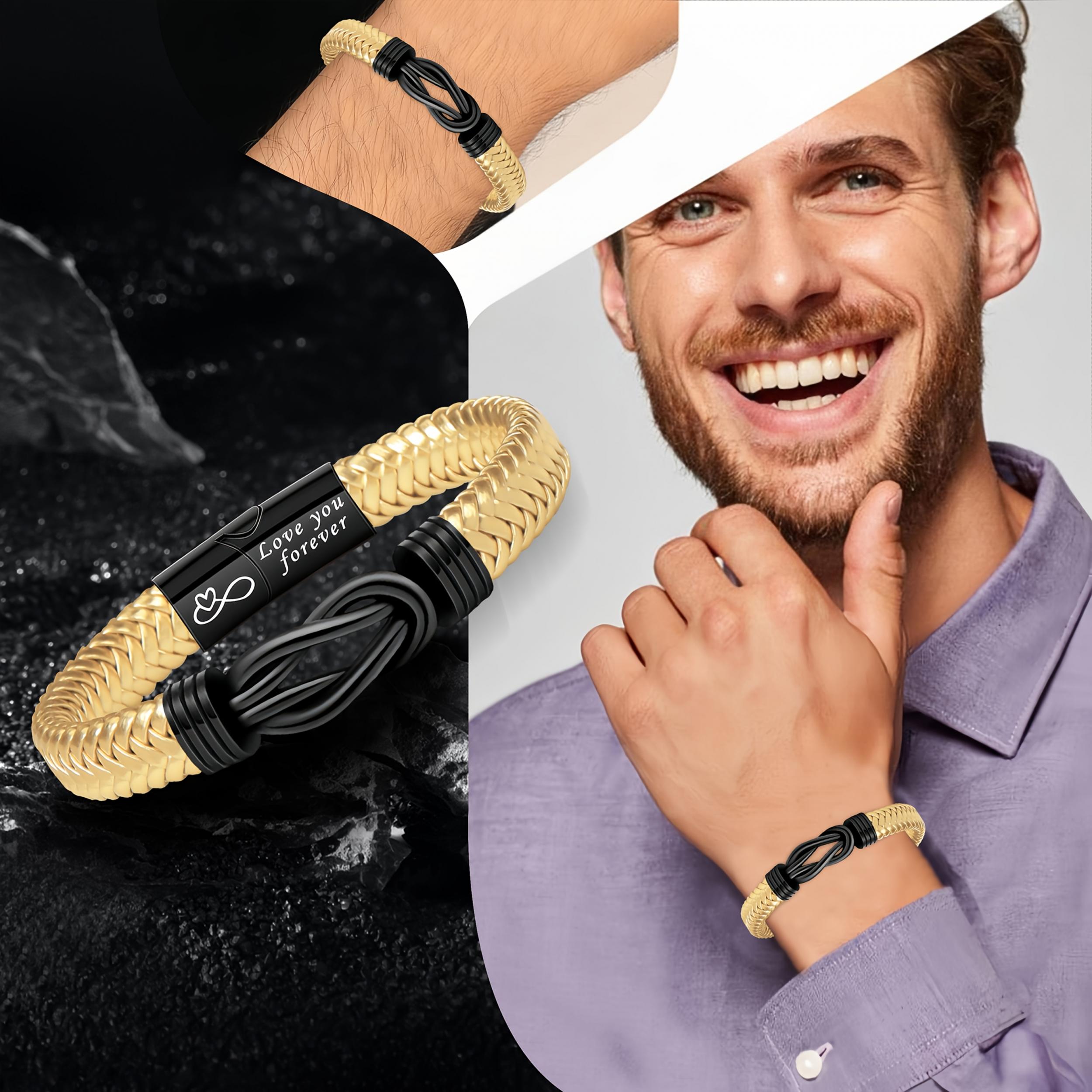 Heartfelt Message Knot Bracelet - Easter Gift for Him