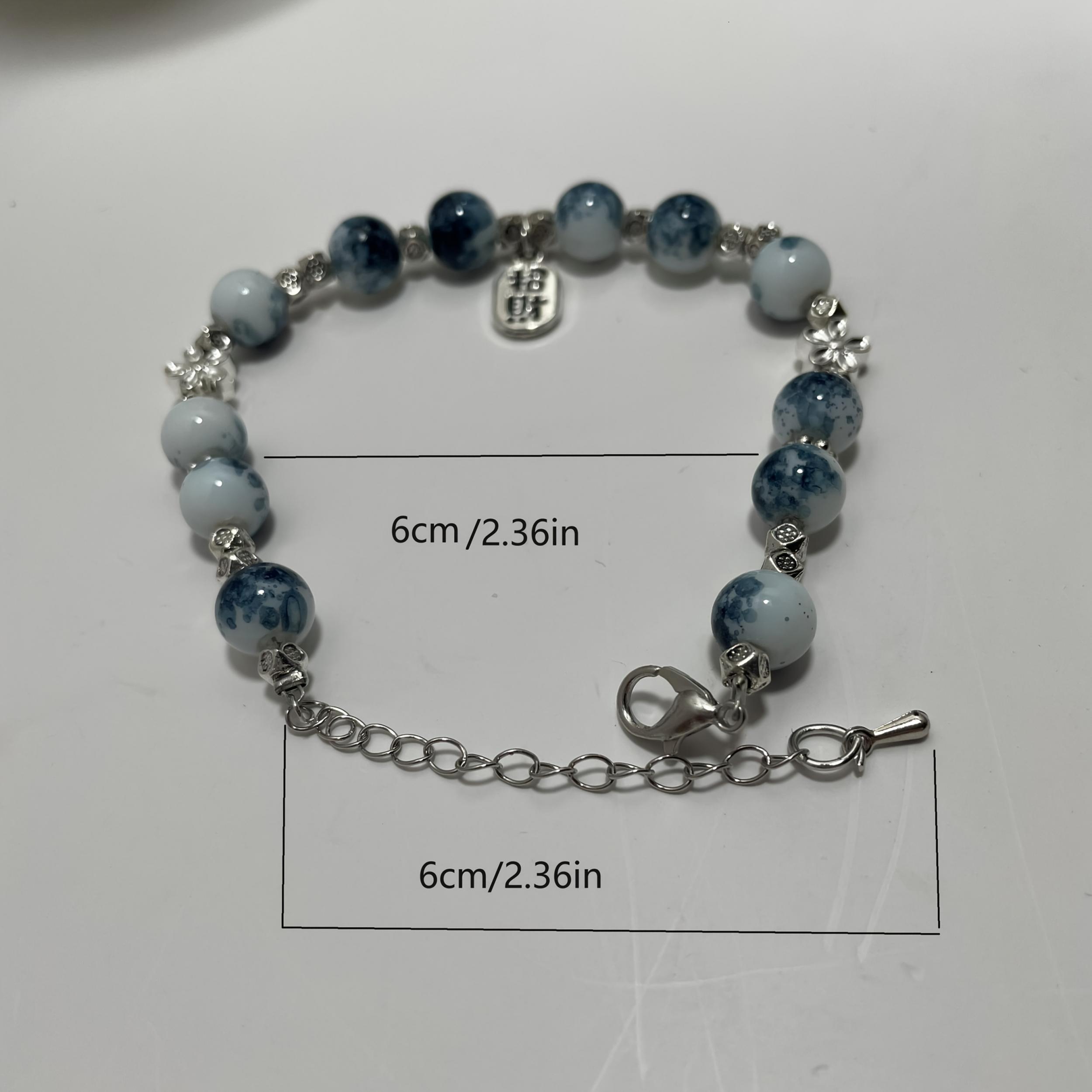 Delicate Silvery Chain Circle Bracelet for Women