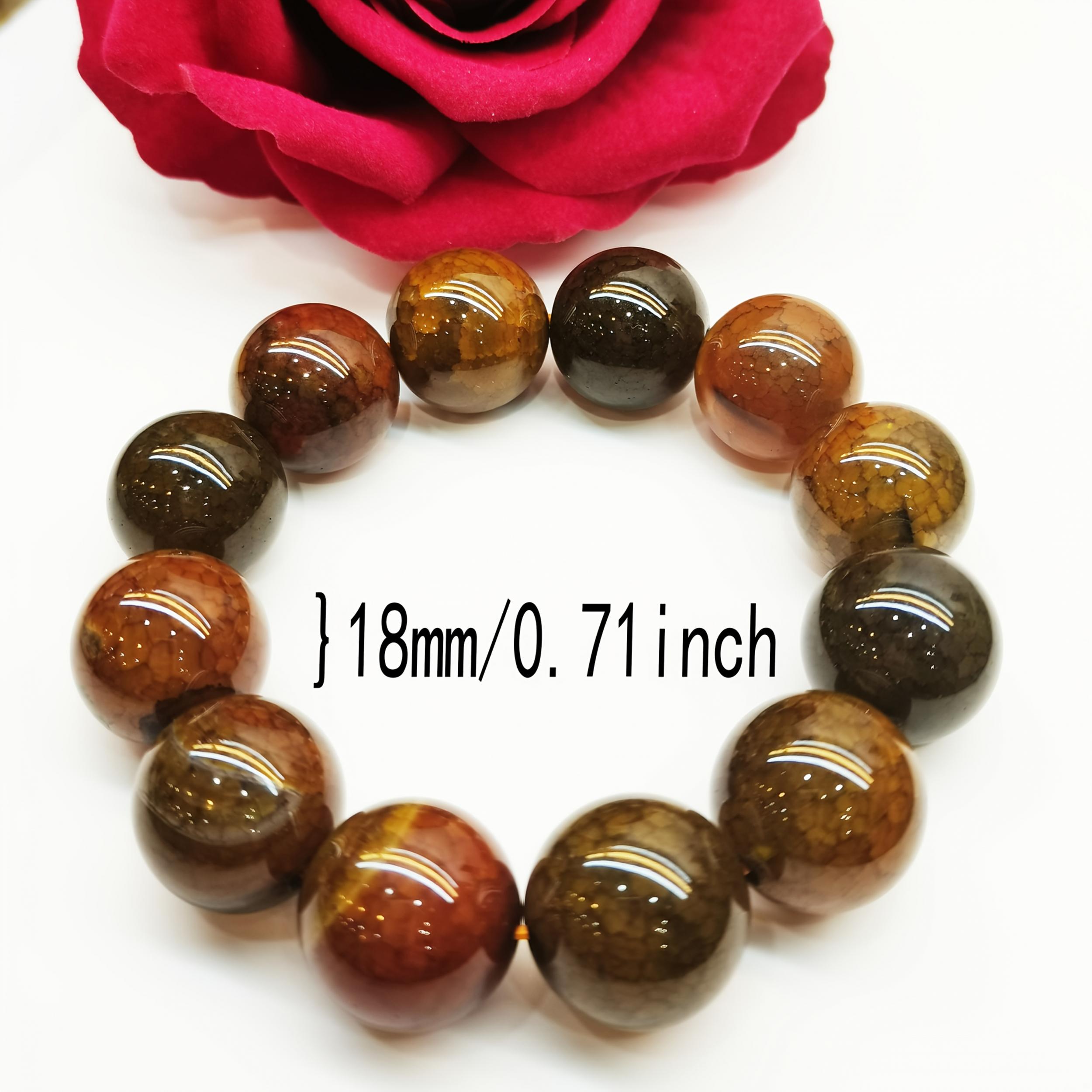 Natural Dragon Scale Bracelet 18mm Unisex