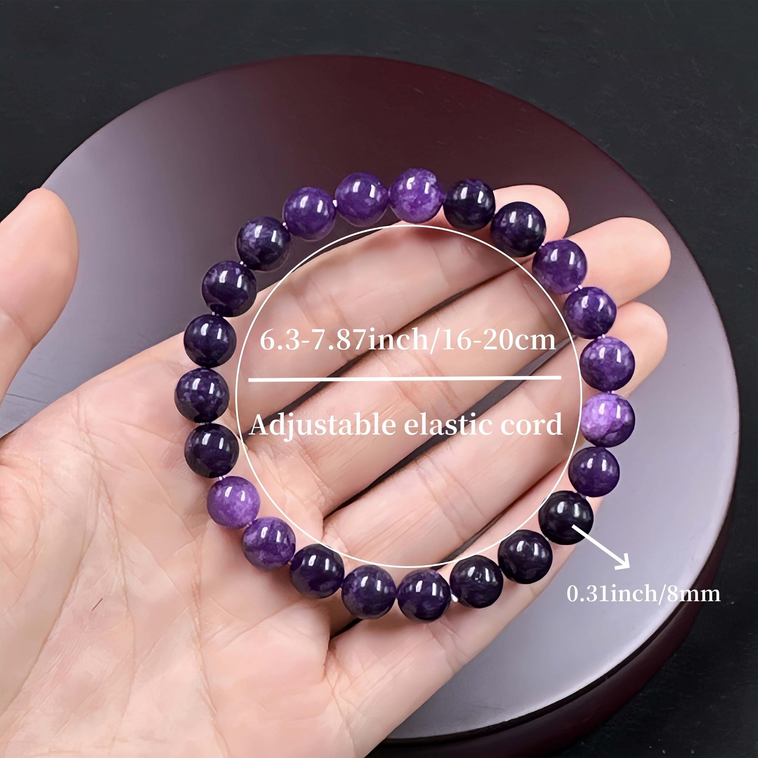 Handcrafted Amethyst Crystal Bracelet, Symbol of Wisdom & Protection